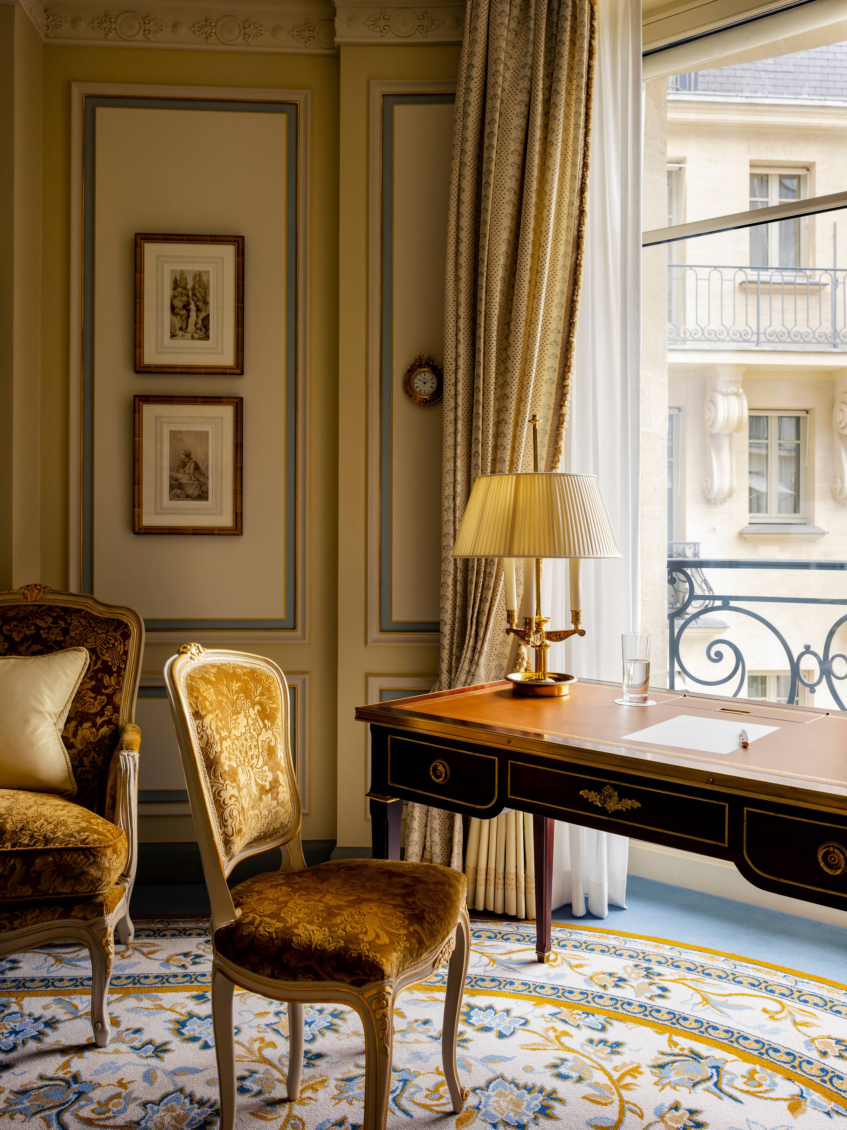 View of the Grand Garden from a Deluxe Suite at the Ritz Paris