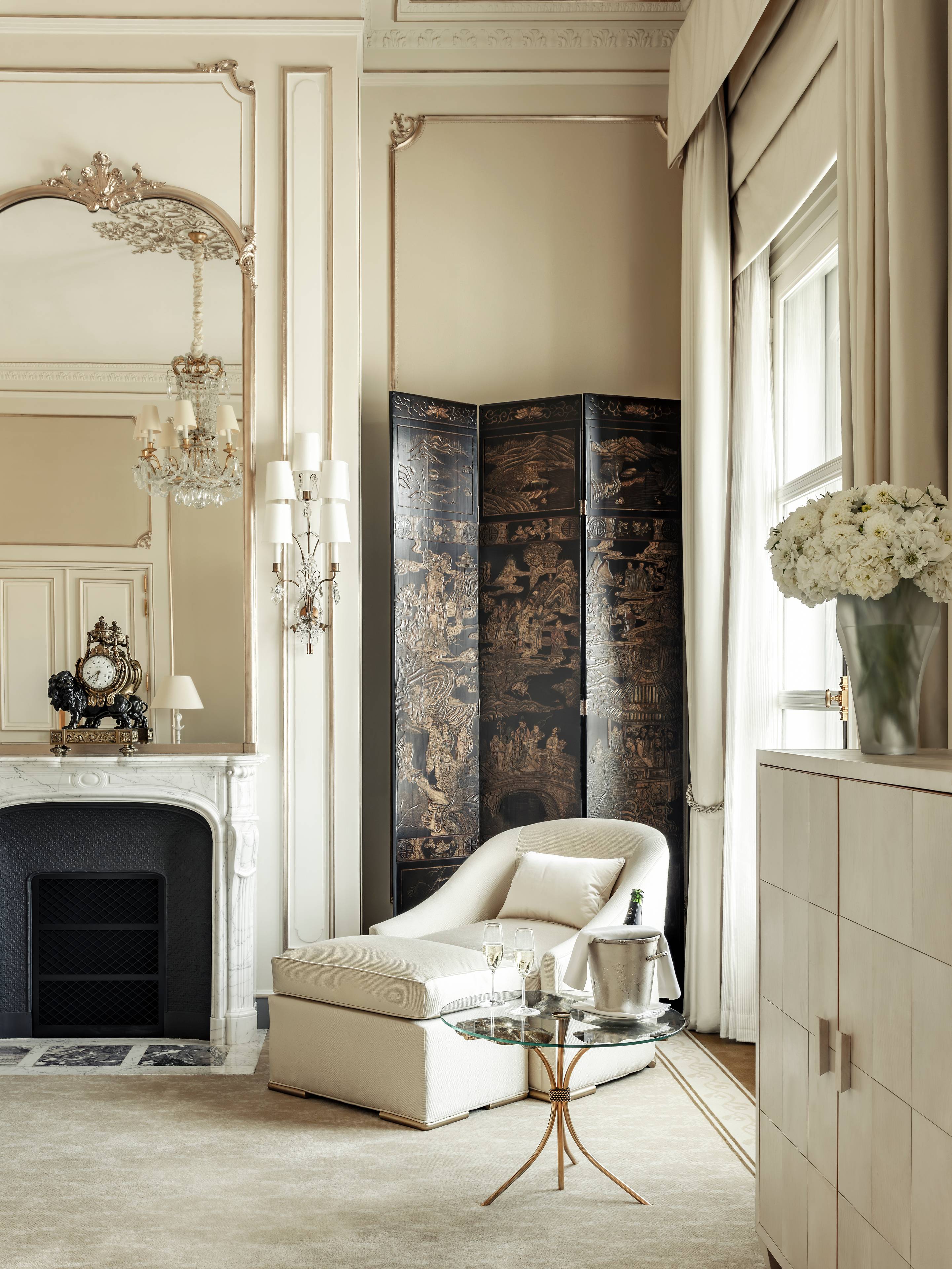 Bedroom of the Prestige Coco Chanel Suite at the Ritz Paris