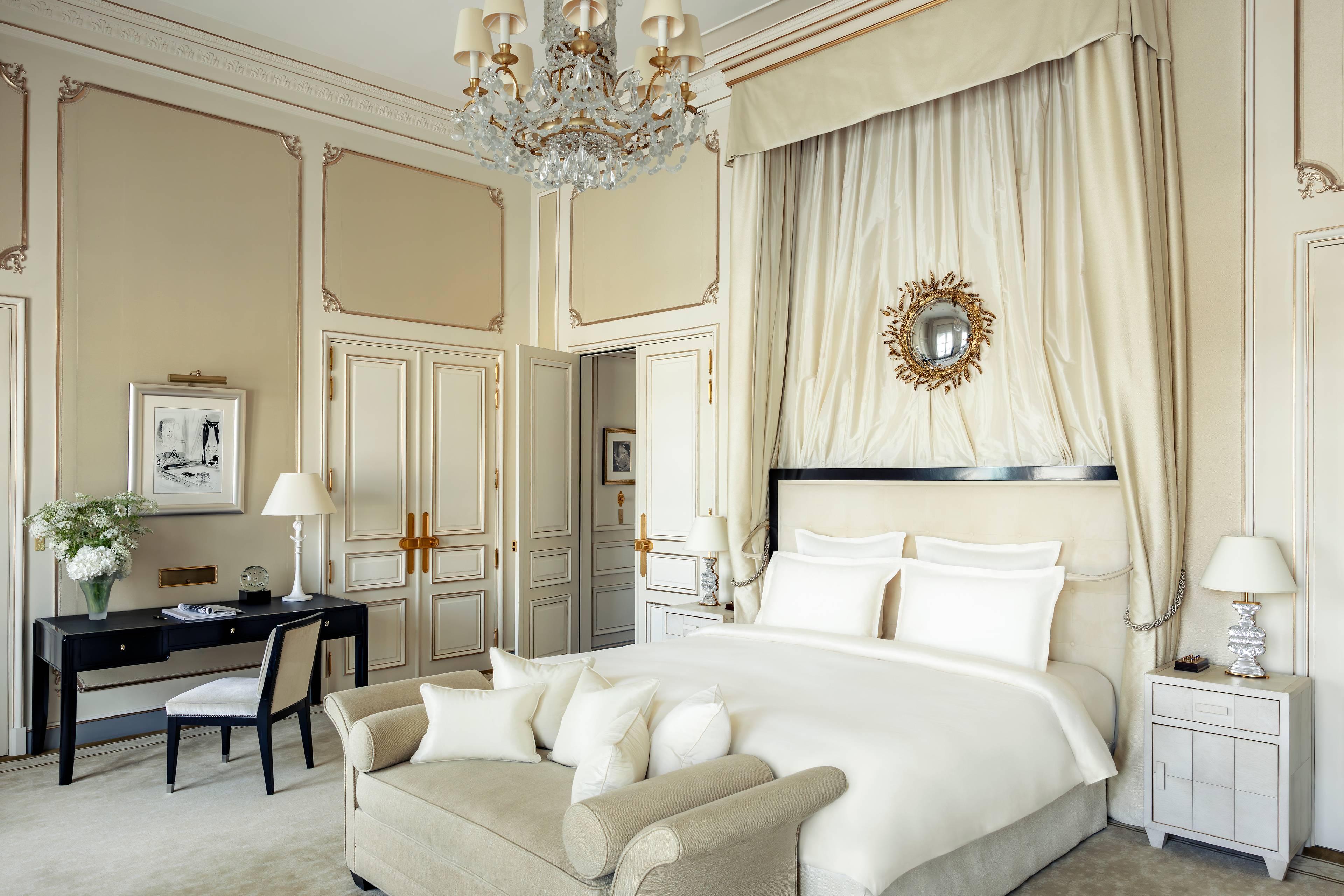Bedroom of the Prestige Coco Chanel Suite at the Ritz Paris