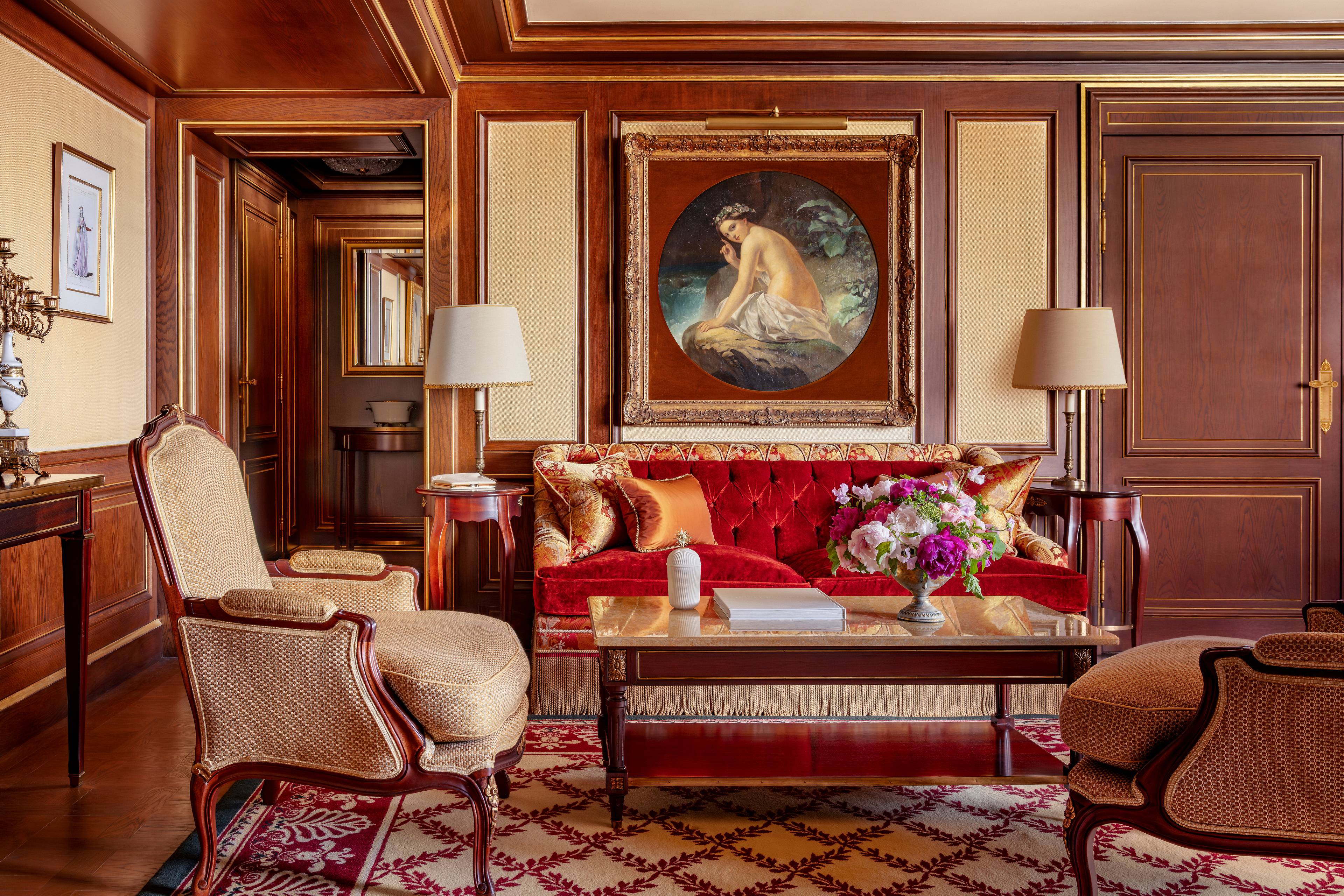 Panoramic view of the Opera Prestige Suite at the Ritz Paris