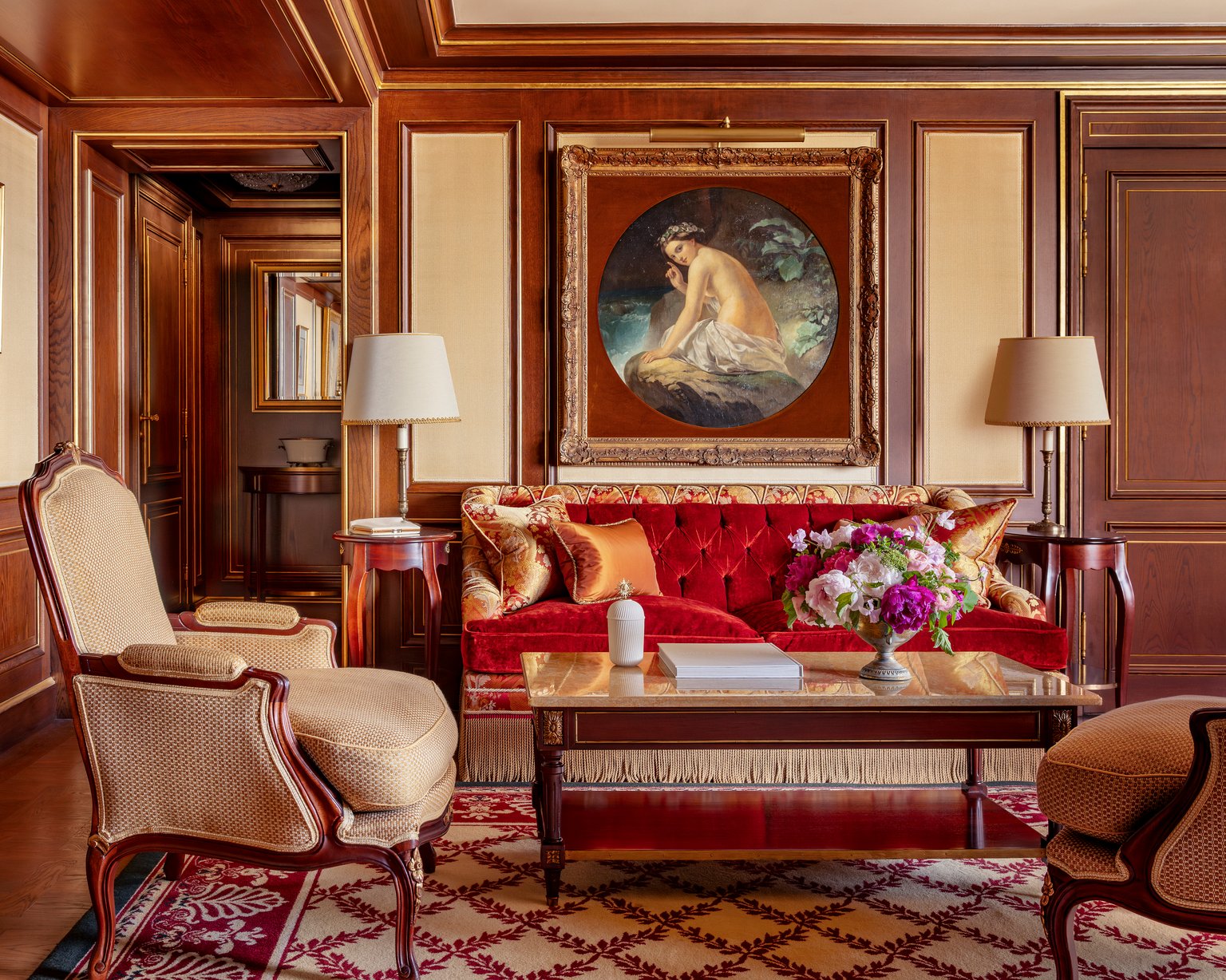 Panoramic view of the Opera Prestige Suite at the Ritz Paris
