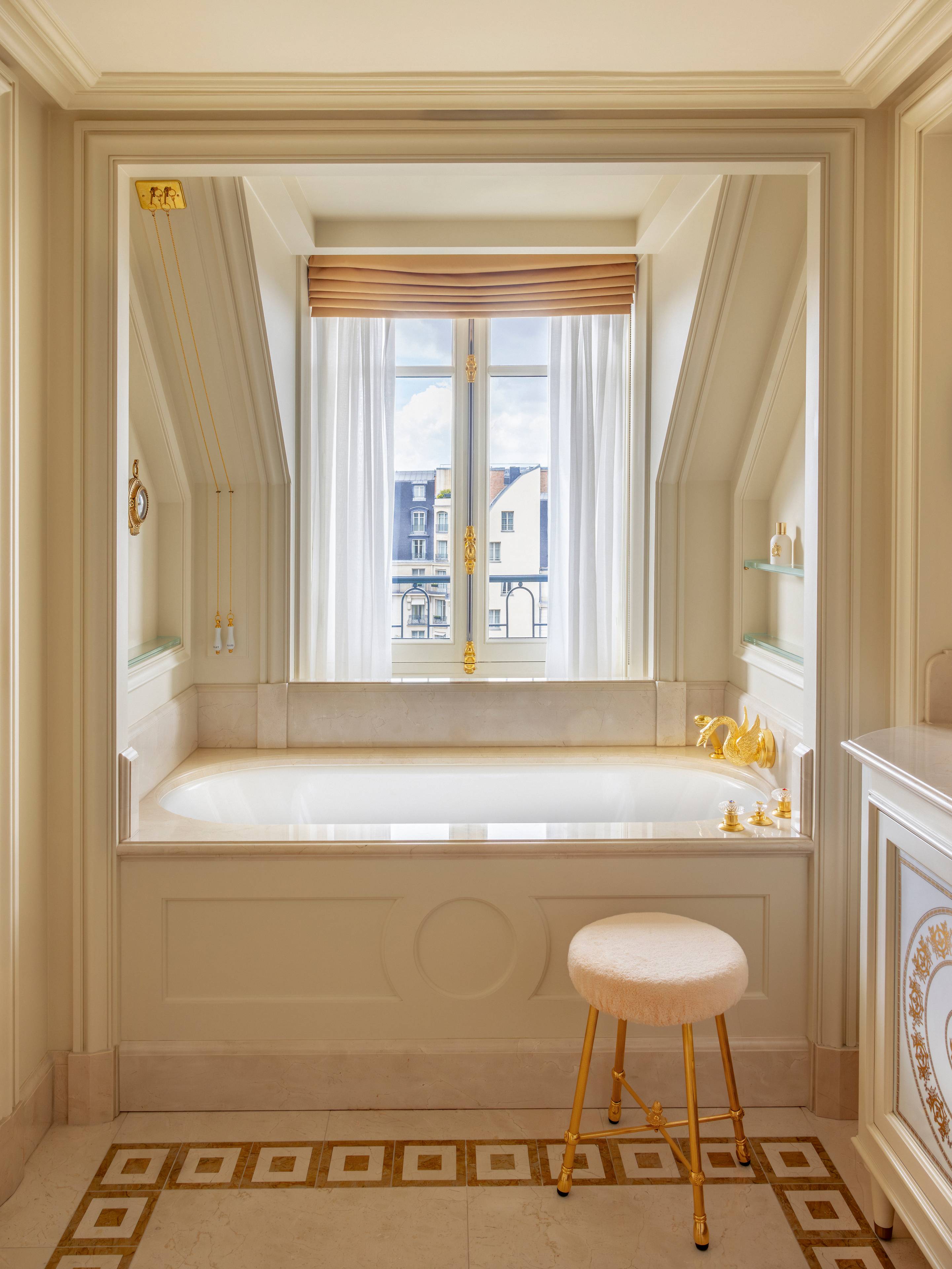 Panoramic view of the Opera Prestige Suite at the Ritz Paris