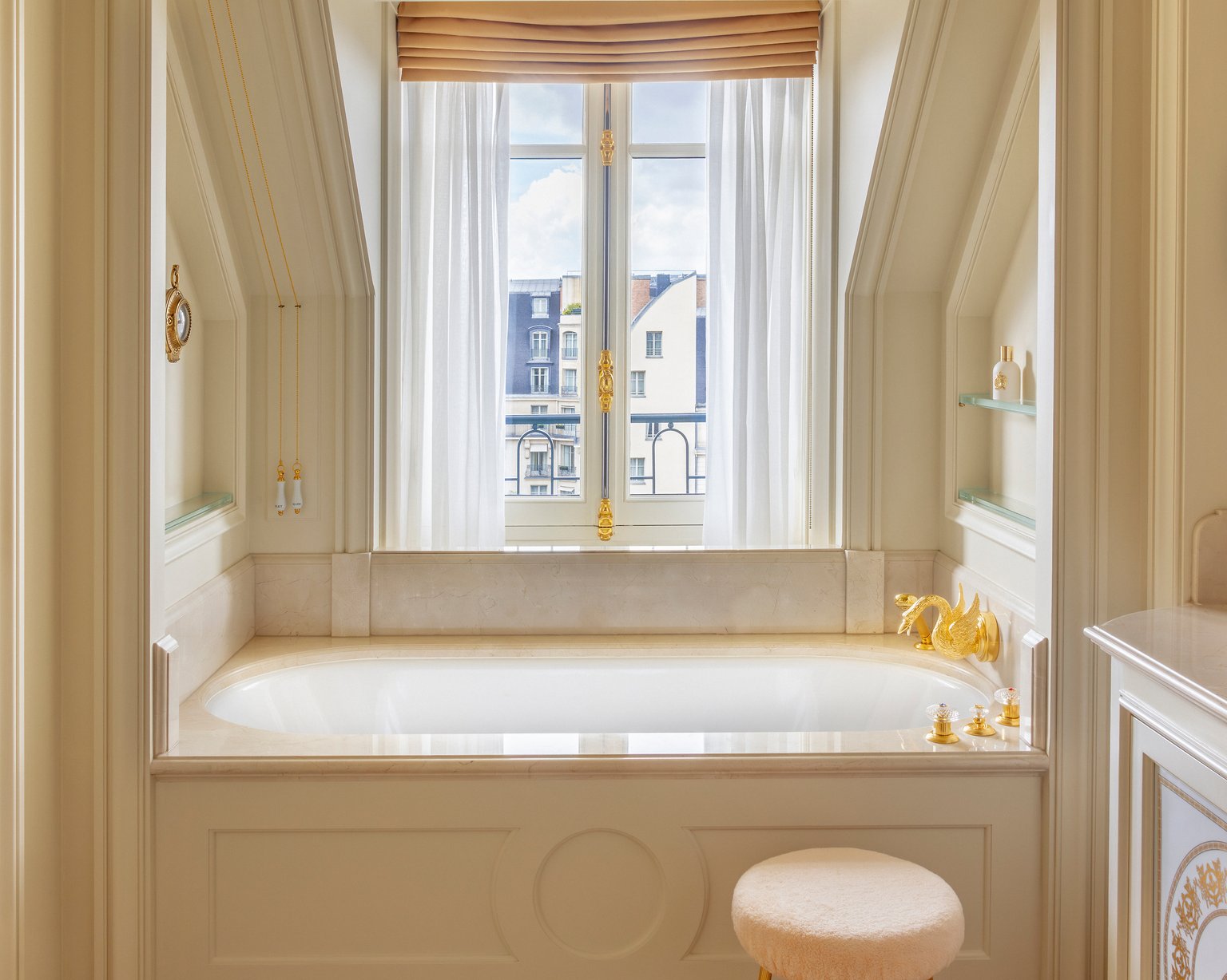 Panoramic view of the Opera Prestige Suite at the Ritz Paris
