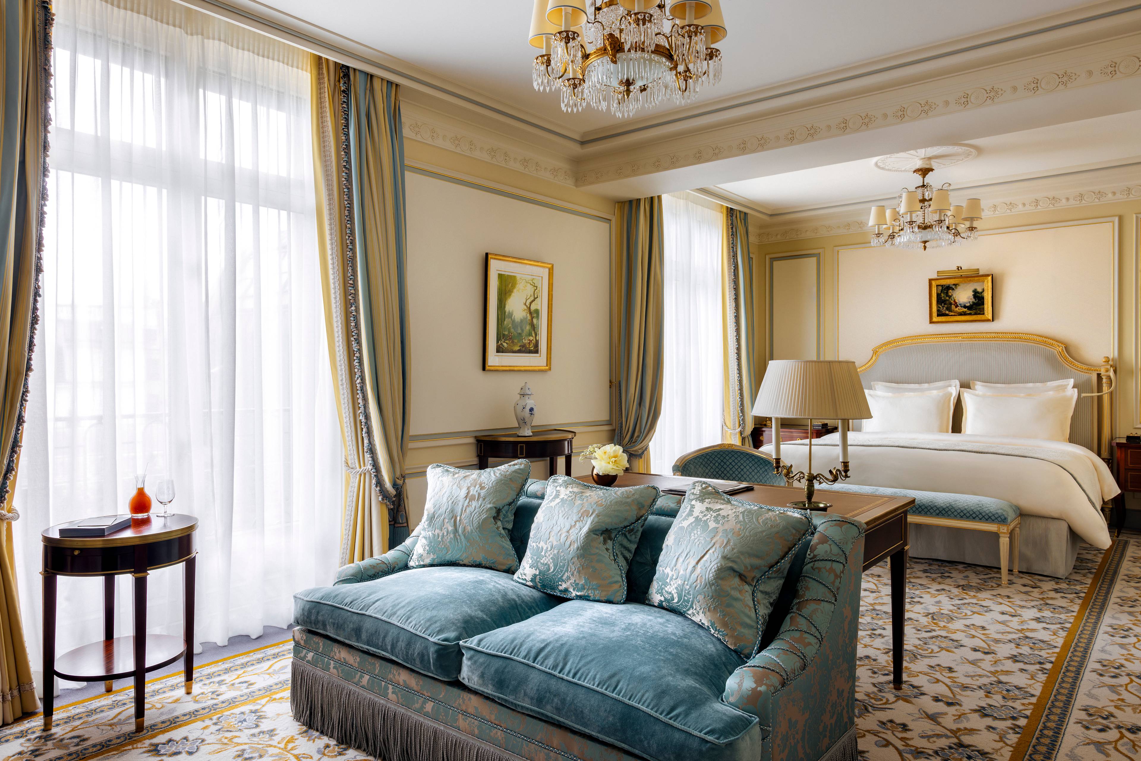 Desk in a Junior Deluxe Suite at the Ritz Paris
