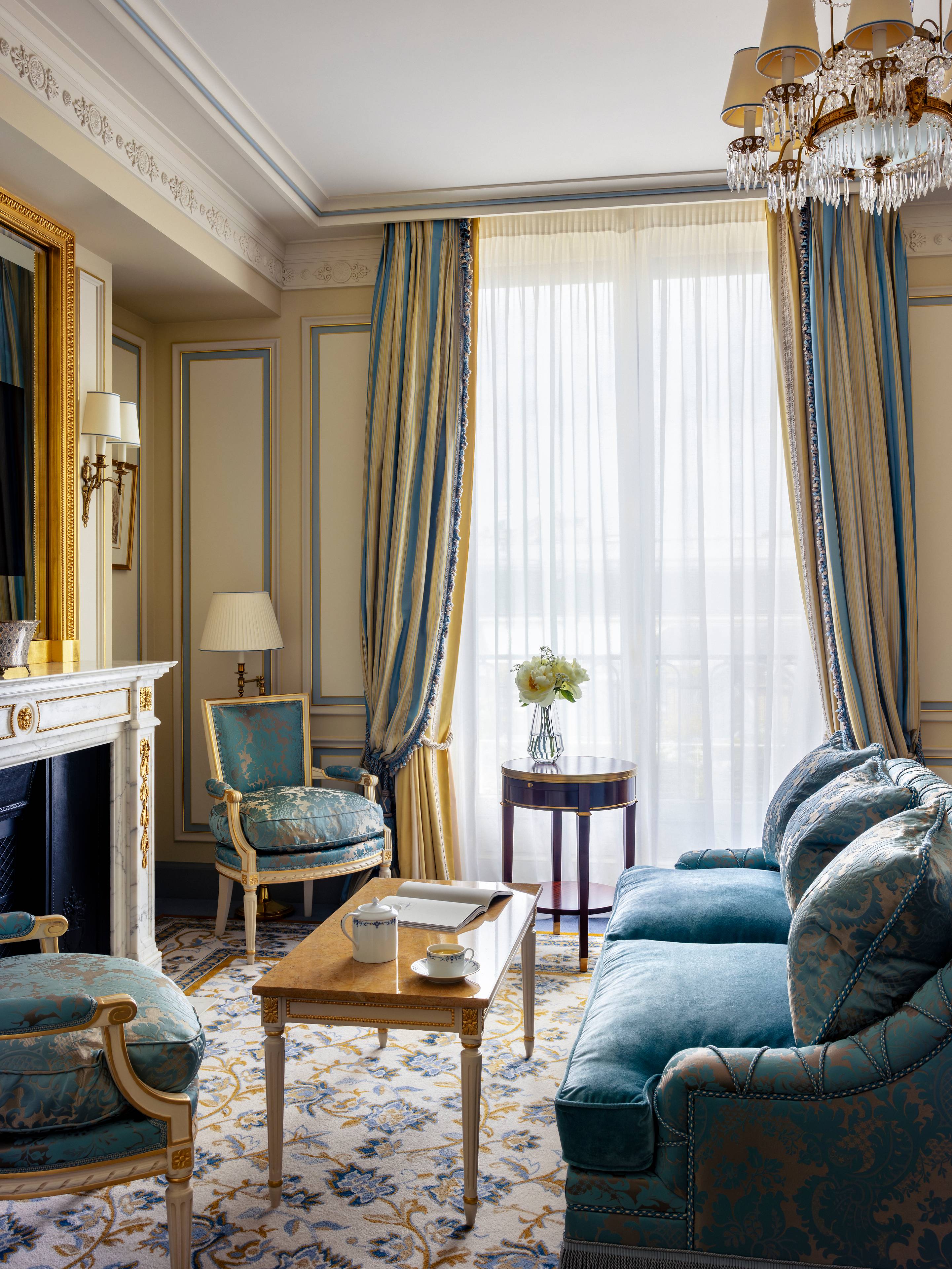 Desk in a Junior Deluxe Suite at the Ritz Paris