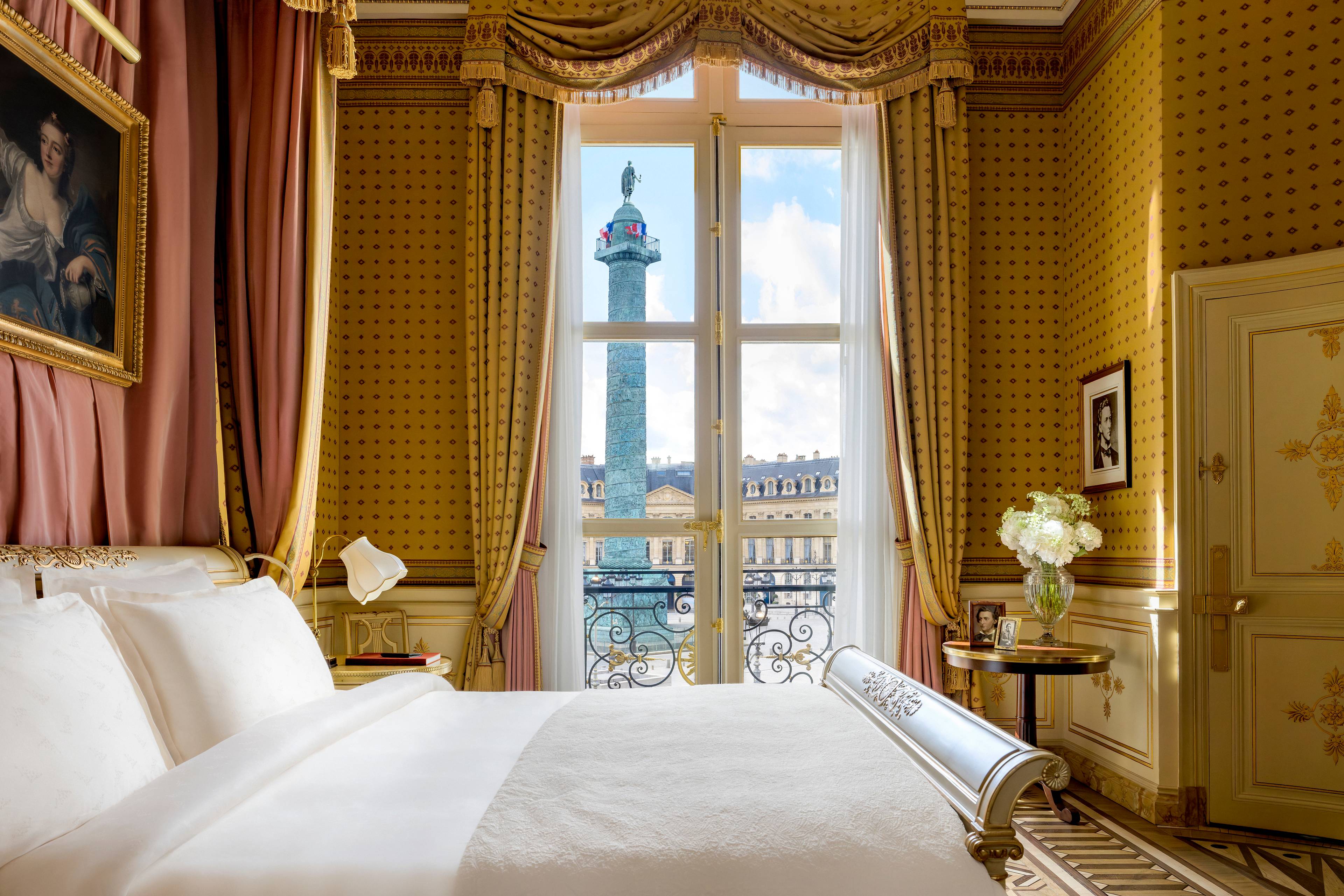 View of Place Vendôme from the Prestige Chopin Suite at the Ritz Paris