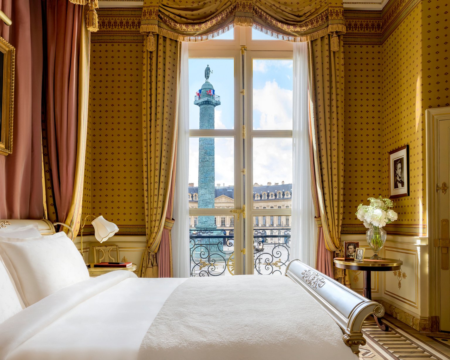 View of Place Vendôme from the Prestige Chopin Suite at the Ritz Paris