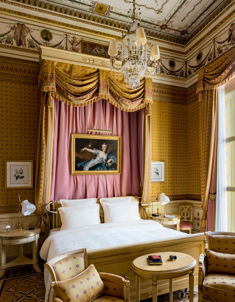 Bedroom in the Prestige Chopin Suite at the Ritz Paris