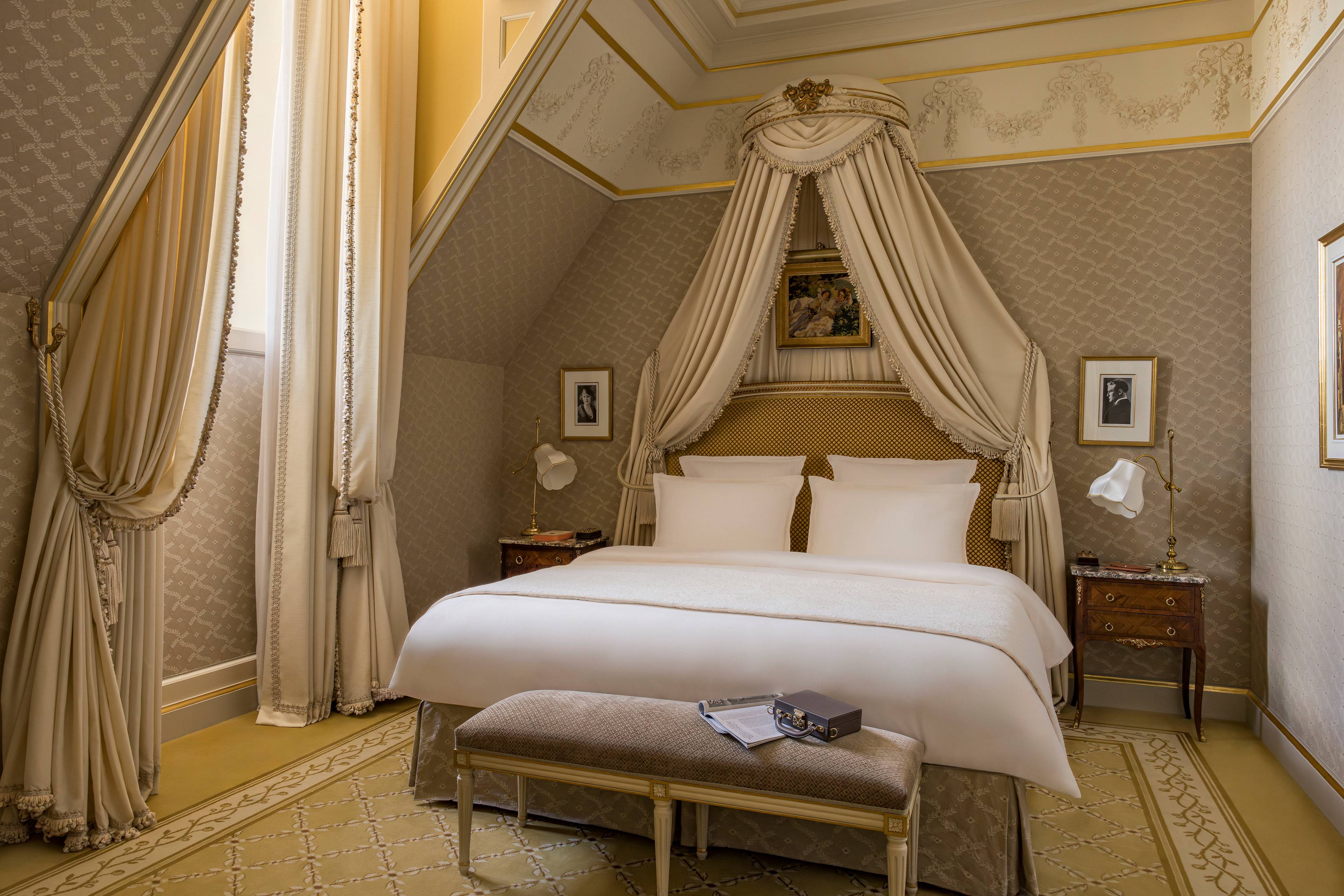 Bedroom in the Prestige F. Scott Fitzgerald Suite at the Ritz Paris