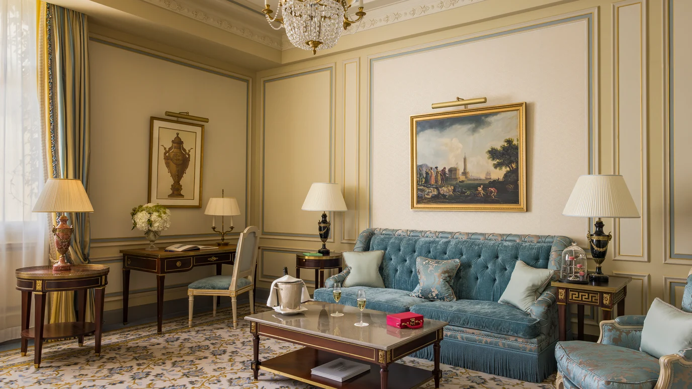 Salon de la Suite de Prestige Grand Jardin au Ritz Paris