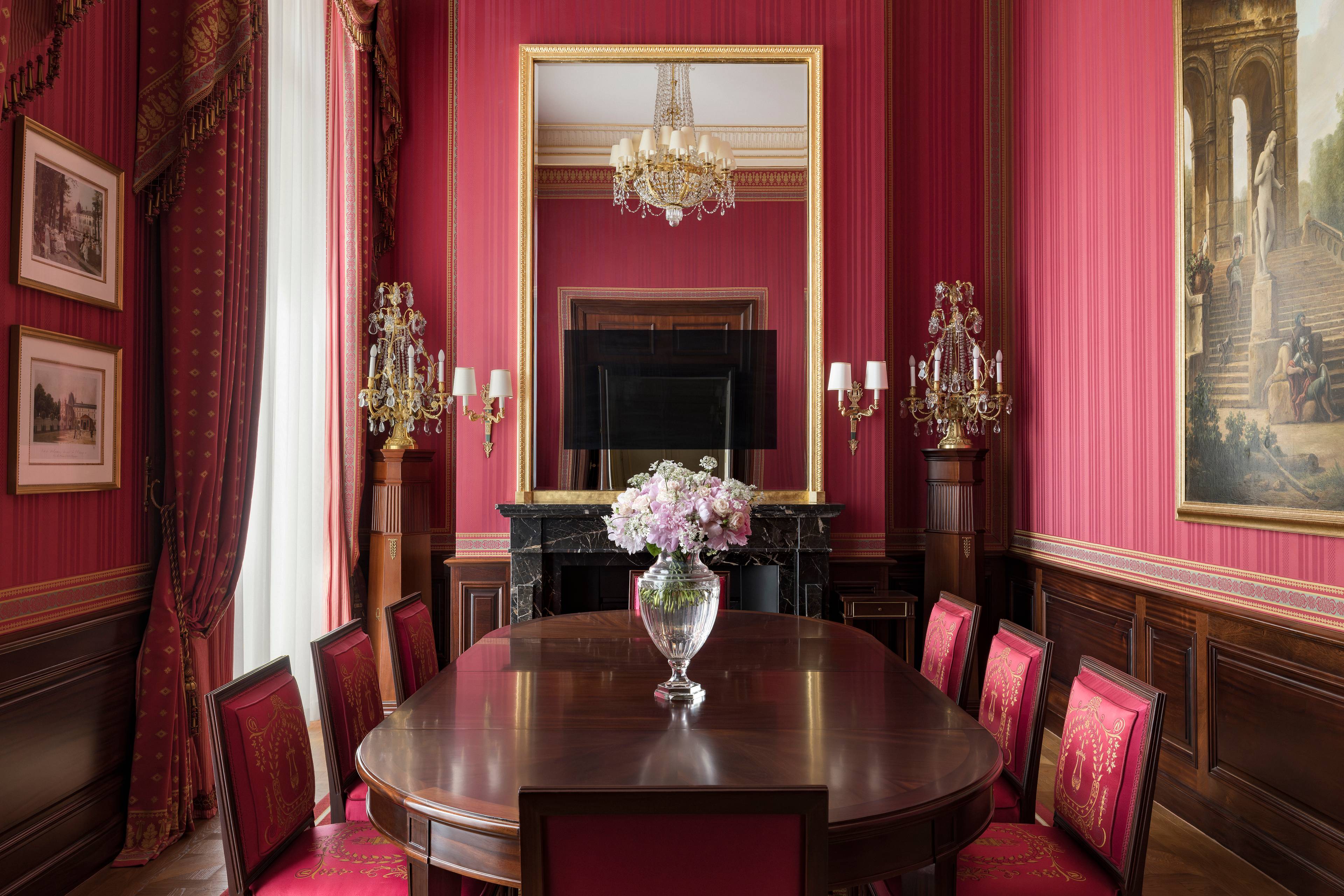 Master bedroom in the Prestige Imperial Suite at the Ritz Paris