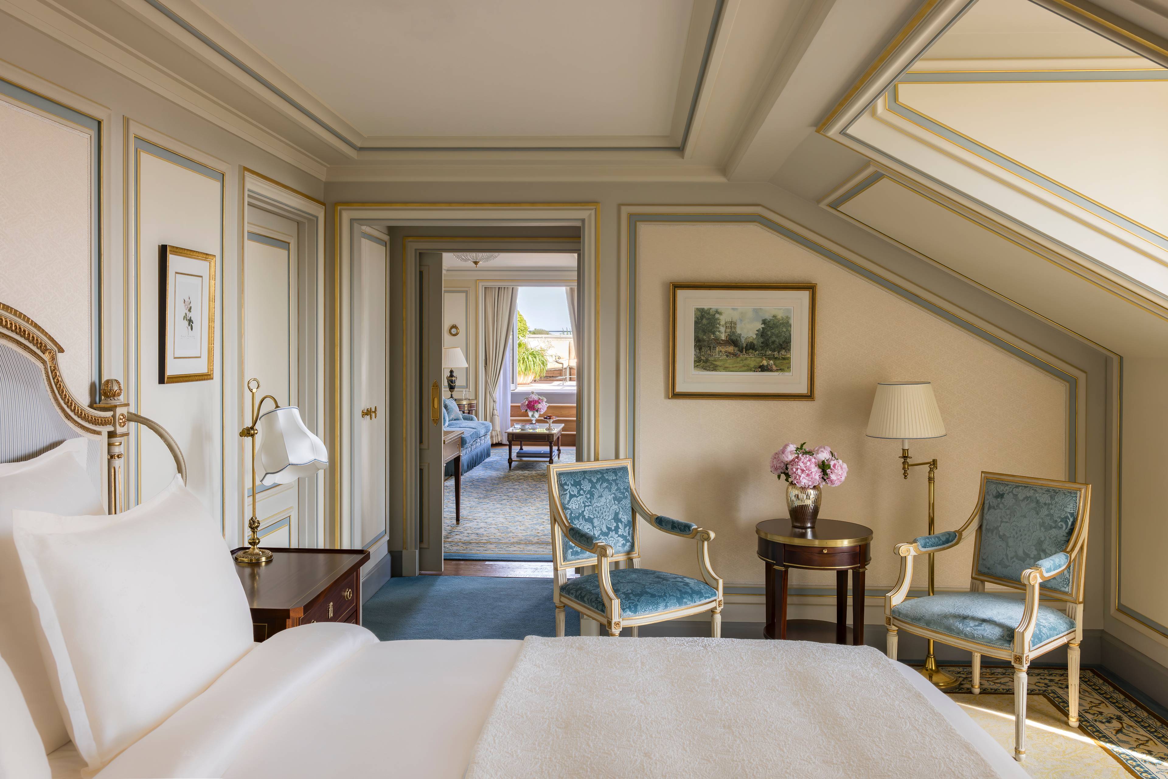 Terrace of the Prestige Mansart Suite at the Ritz Paris