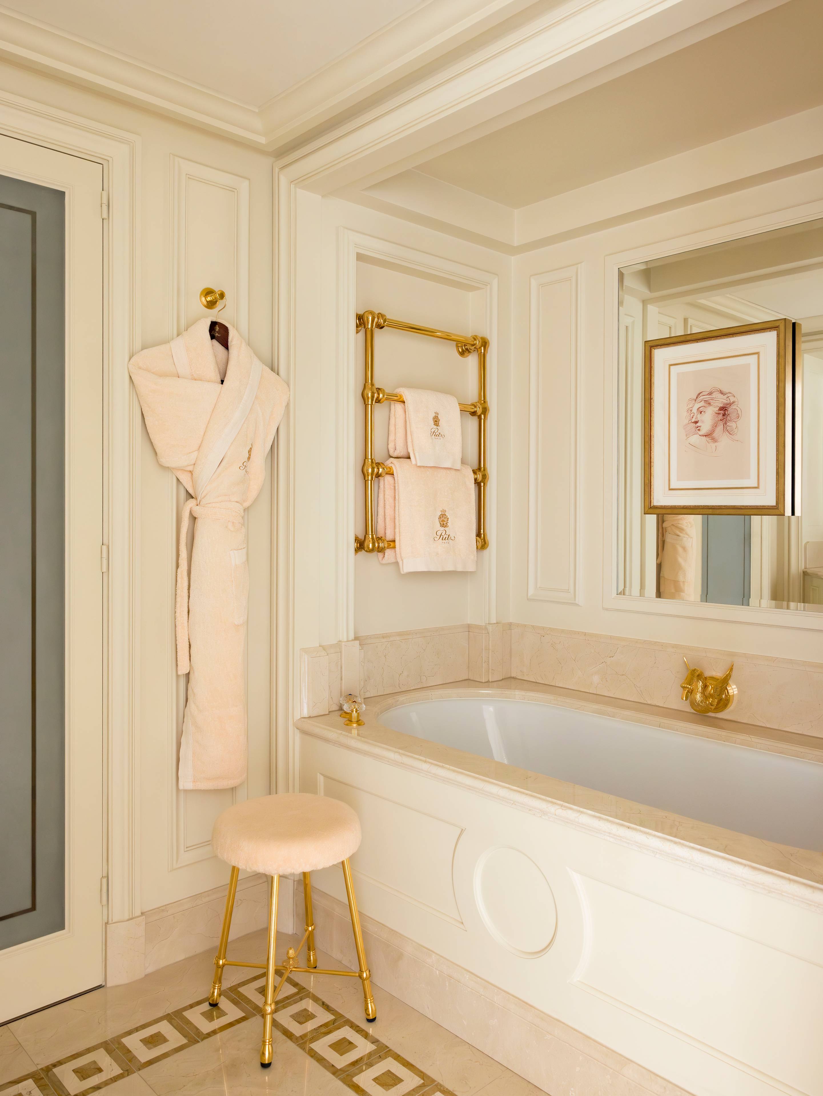 Terrace of the Prestige Mansart Suite at the Ritz Paris
