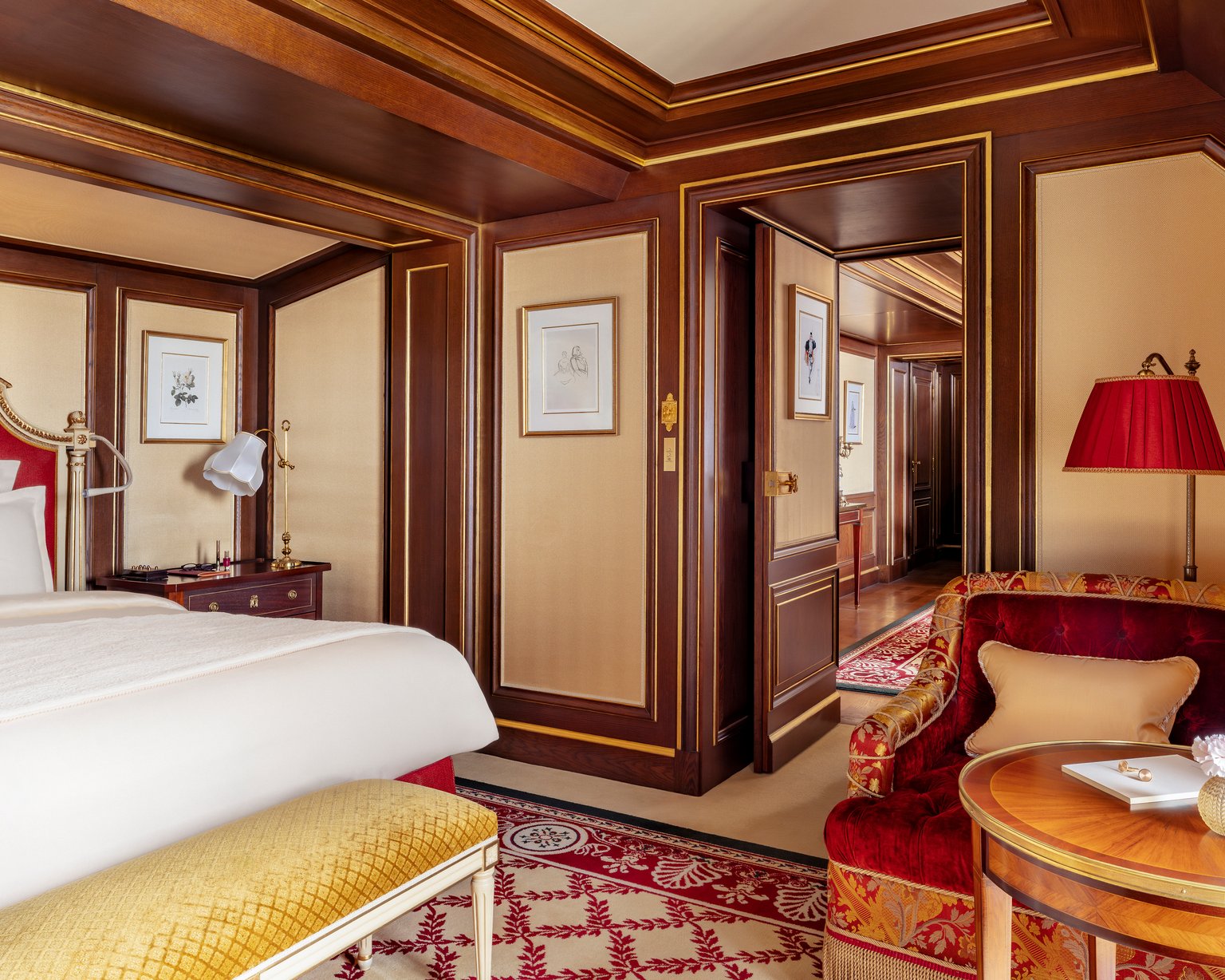 Panoramic view of the Opera Prestige Suite at the Ritz Paris