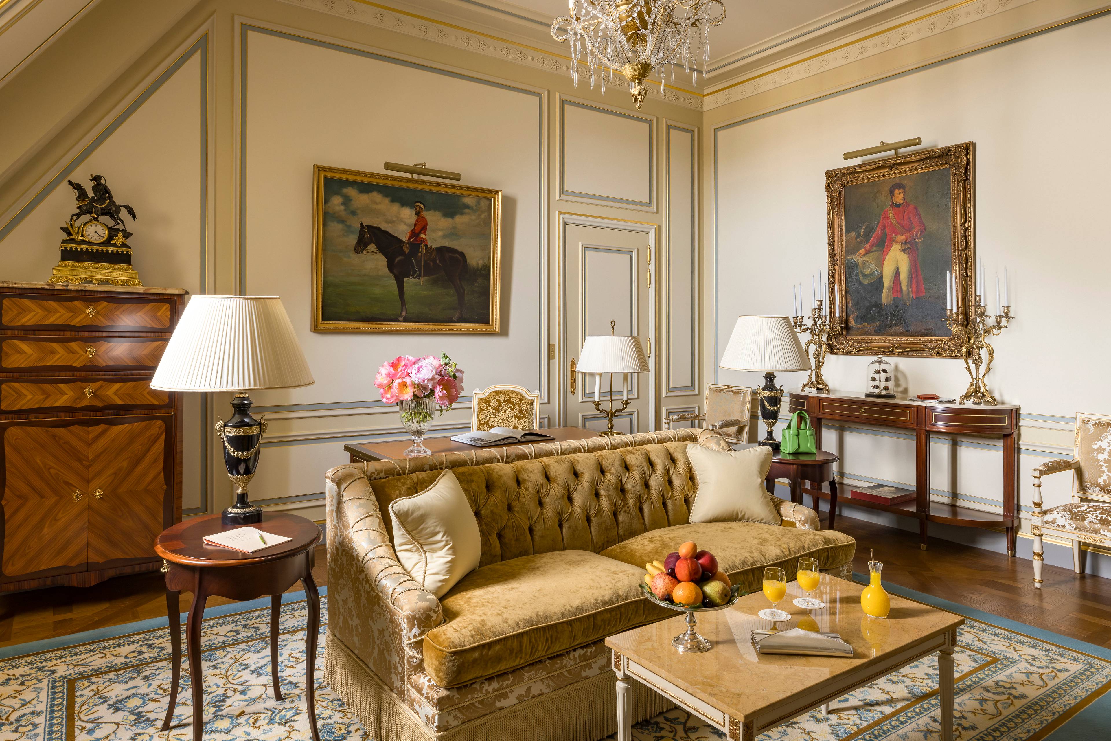Bedroom in the Prestige Prince de Galles Suite at the Ritz Paris
