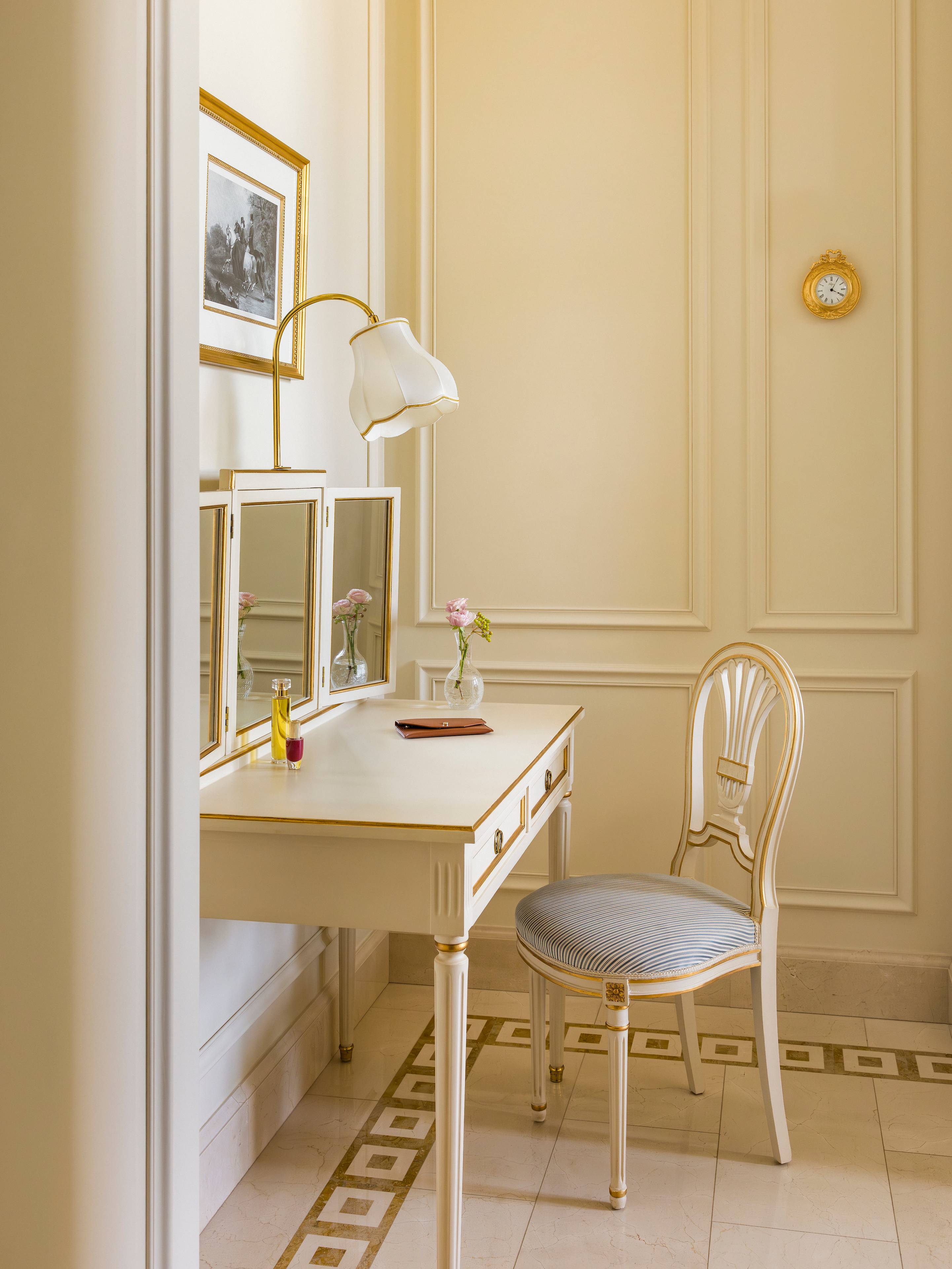 Bedroom in the Prestige Prince de Galles Suite at the Ritz Paris