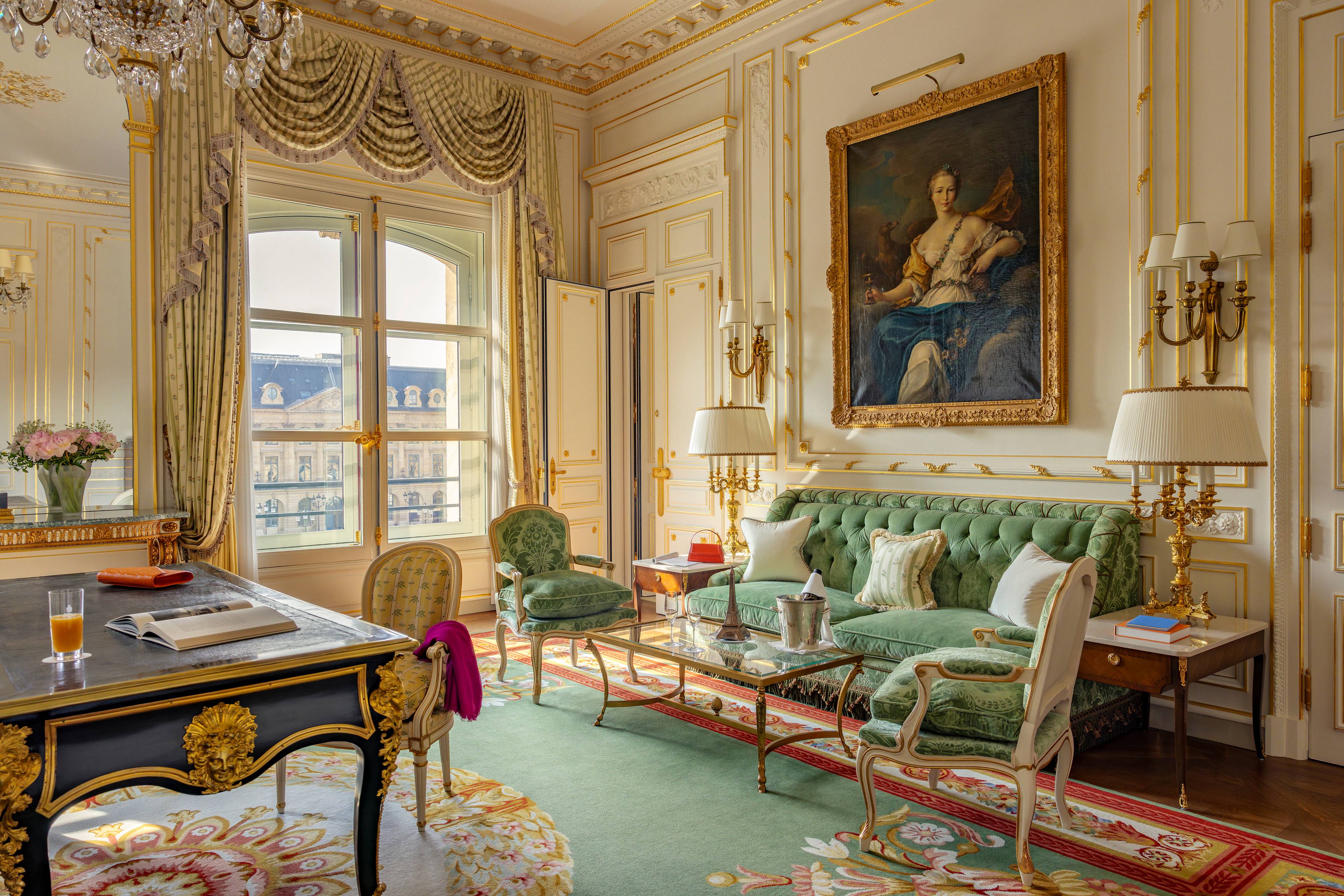 Master bedroom in the Prestige Vendôme Suite at the Ritz Paris