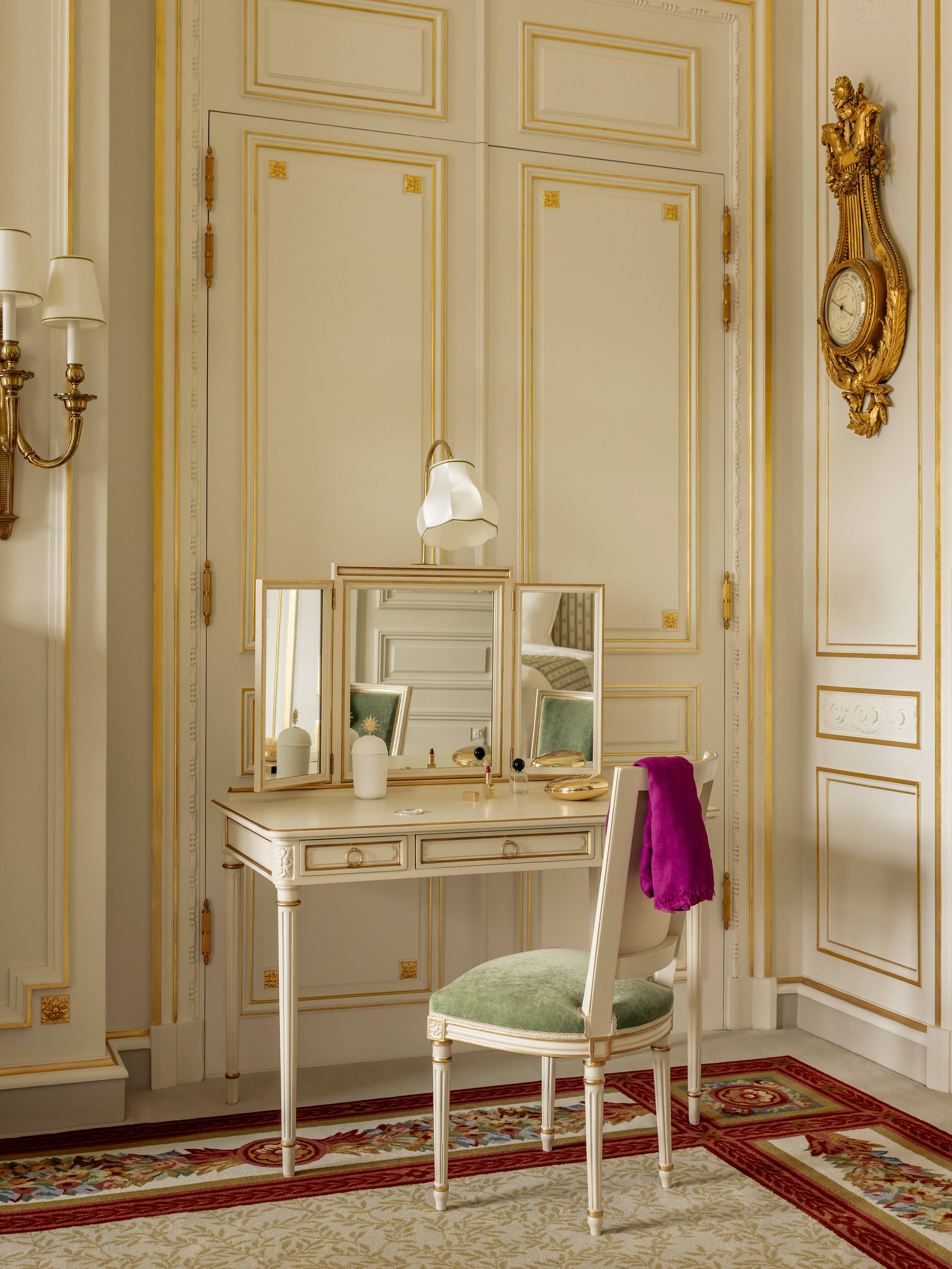 Master bedroom in the Prestige Vendôme Suite at the Ritz Paris