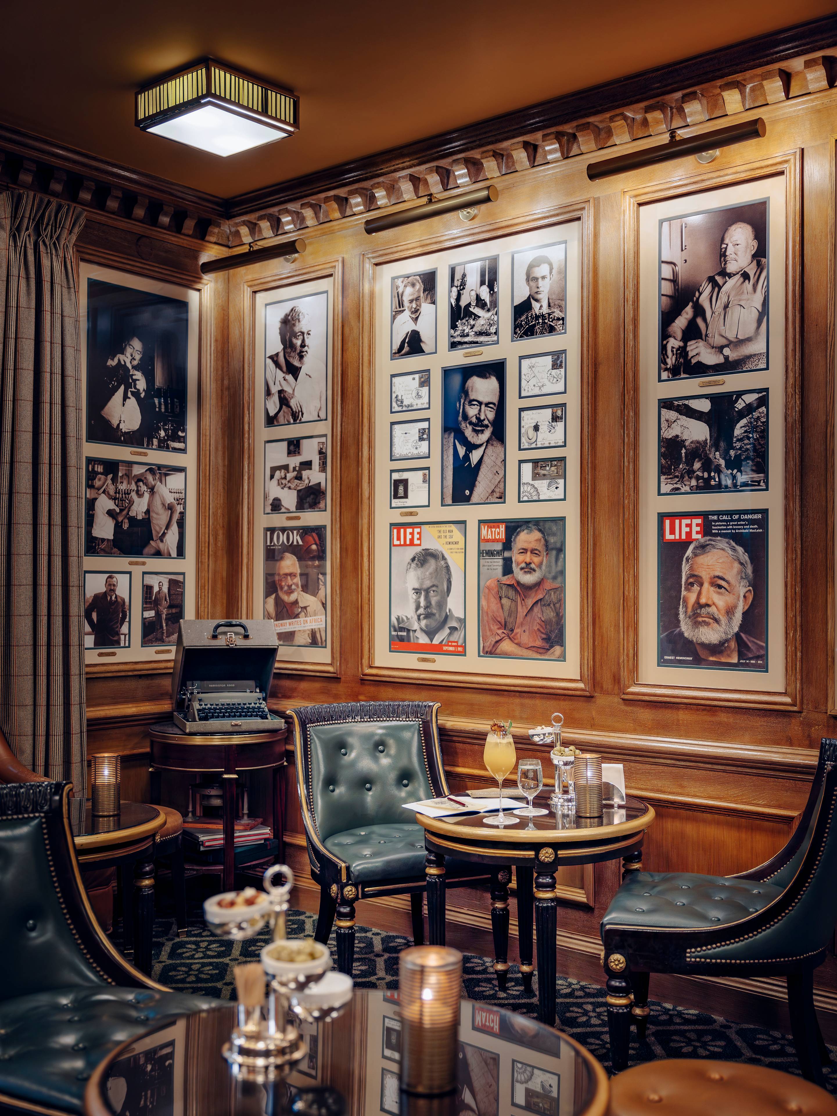 Overview of the Bar Hemingway at the Ritz Paris