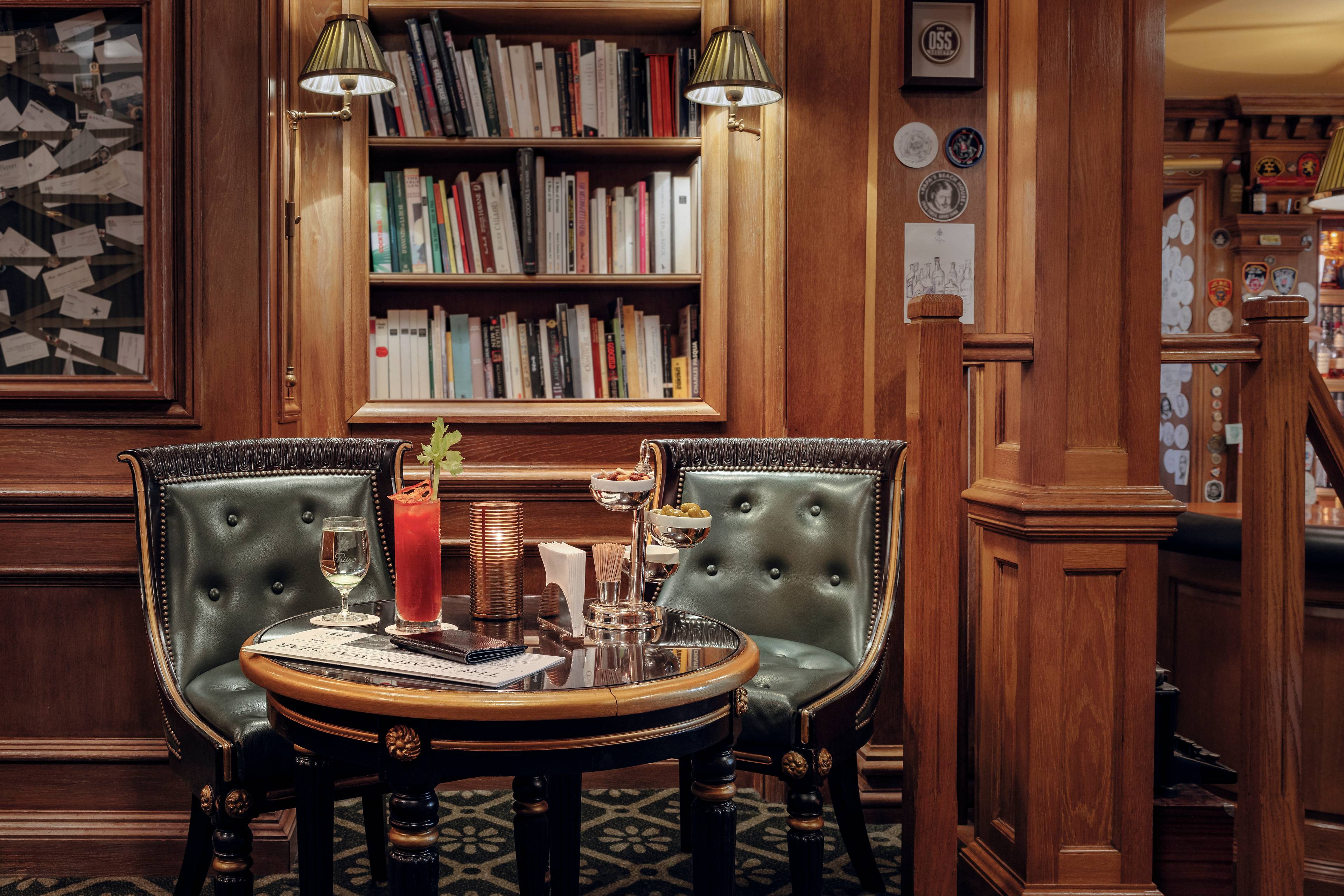 Library at the Bar Hemingway at the Ritz Paris