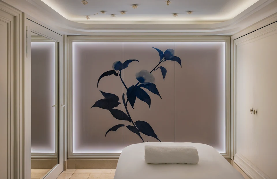 Individual massage room at the Ritz Club & Spa