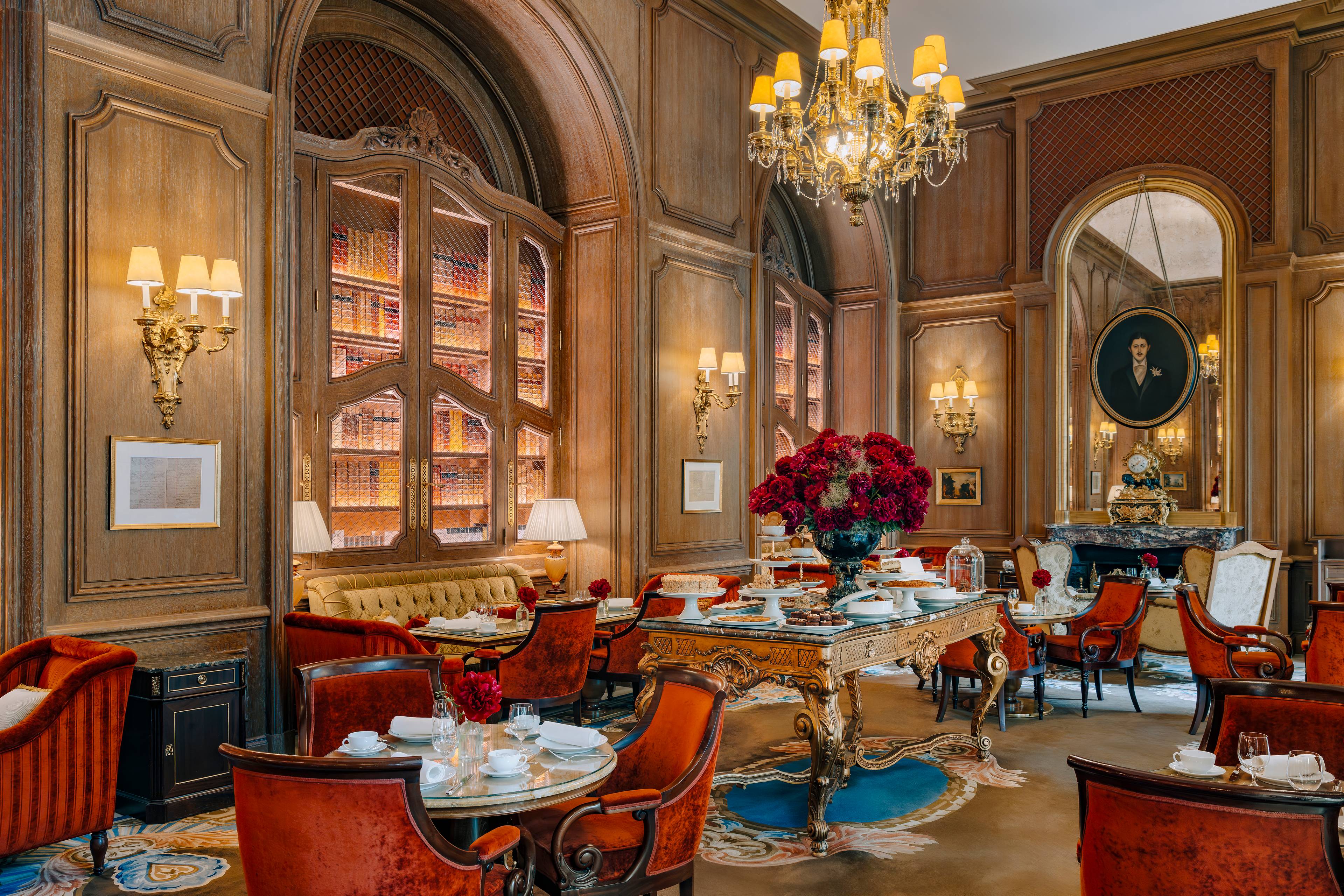 Interior of the Proust Salon at the Ritz Paris