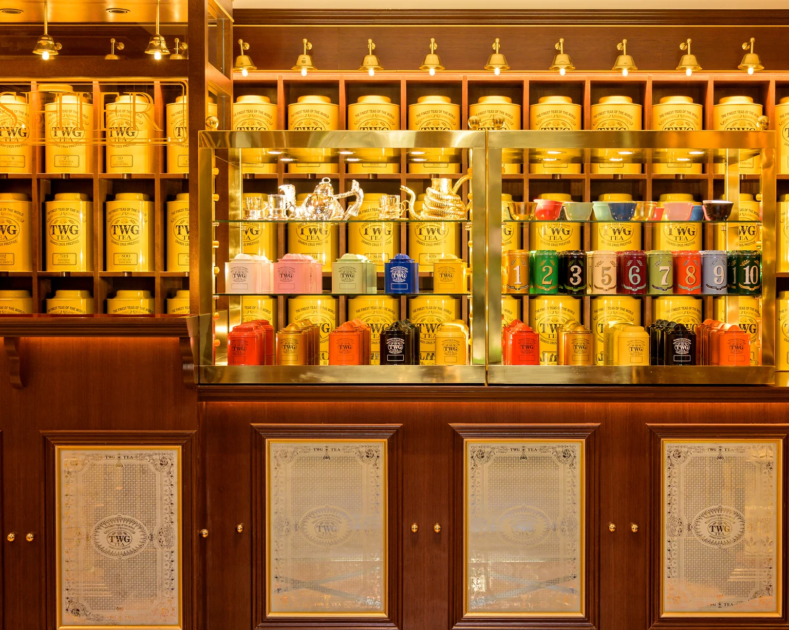 Interior of the TWG Tea boutique at the Ritz Paris