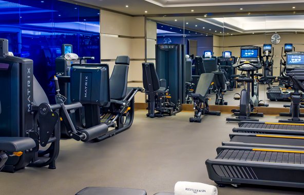 Fitness room at the Ritz Club & Spa