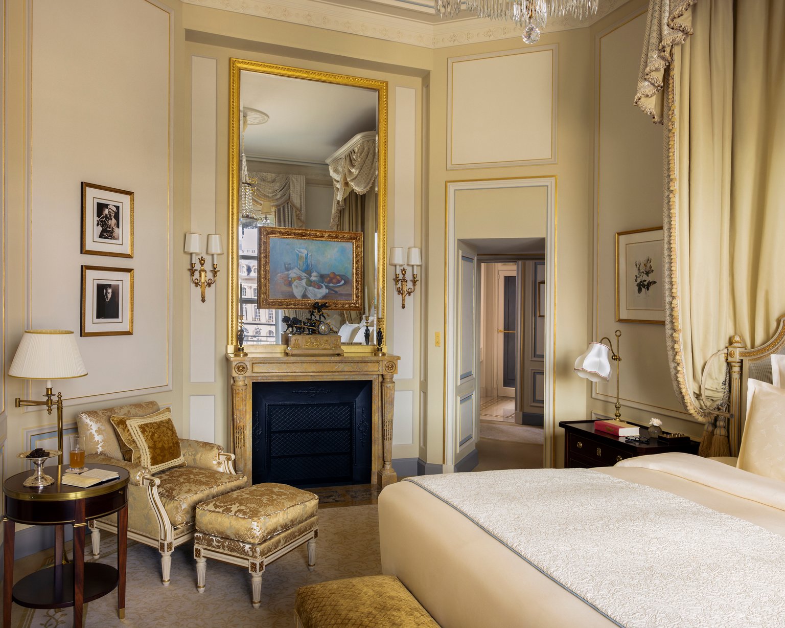 View of Place Vendôme from the room of the Prestige Charlie Chaplin Suite at the Ritz Paris