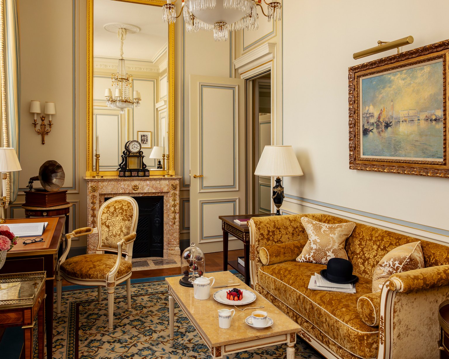 View of Place Vendôme from the room of the Prestige Charlie Chaplin Suite at the Ritz Paris
