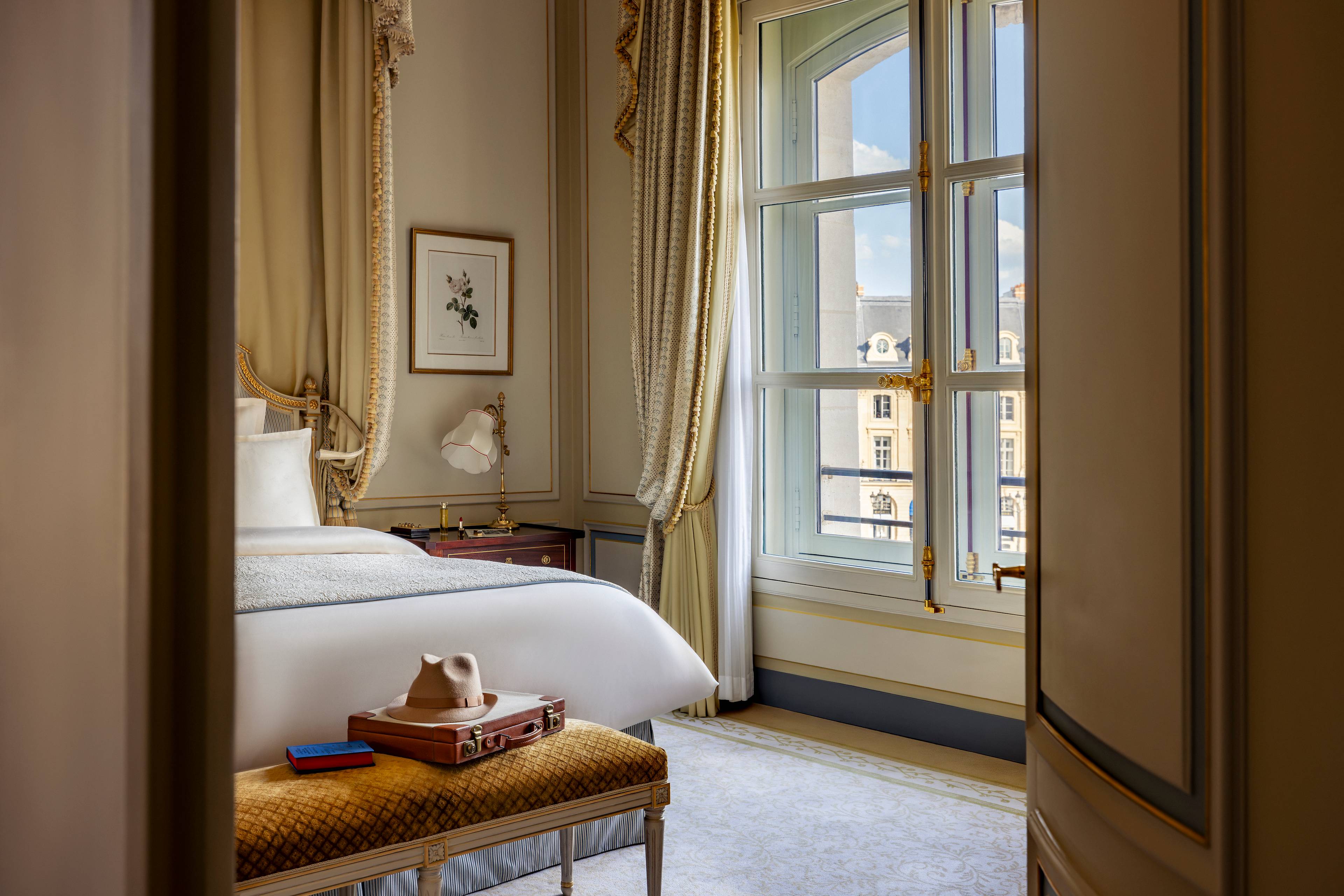 View of Place Vendôme from the room of the Prestige Charlie Chaplin Suite at the Ritz Paris