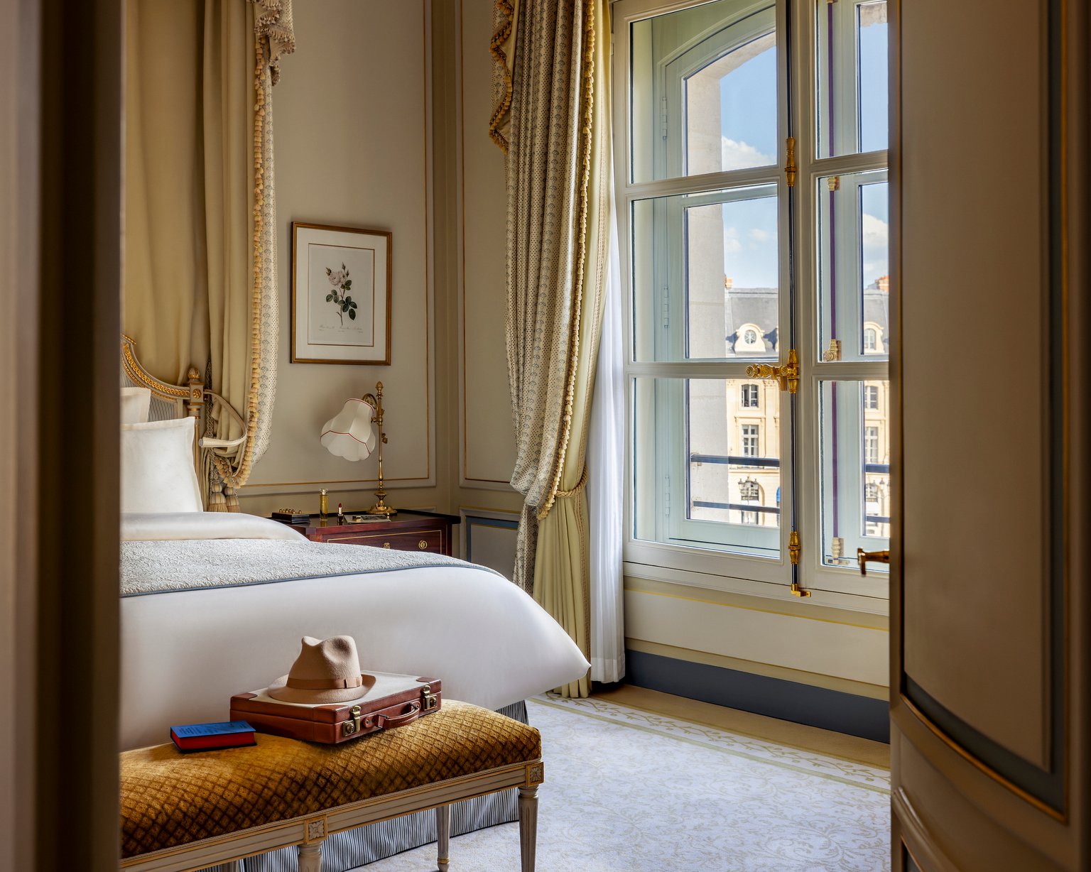View of Place Vendôme from the room of the Prestige Charlie Chaplin Suite at the Ritz Paris