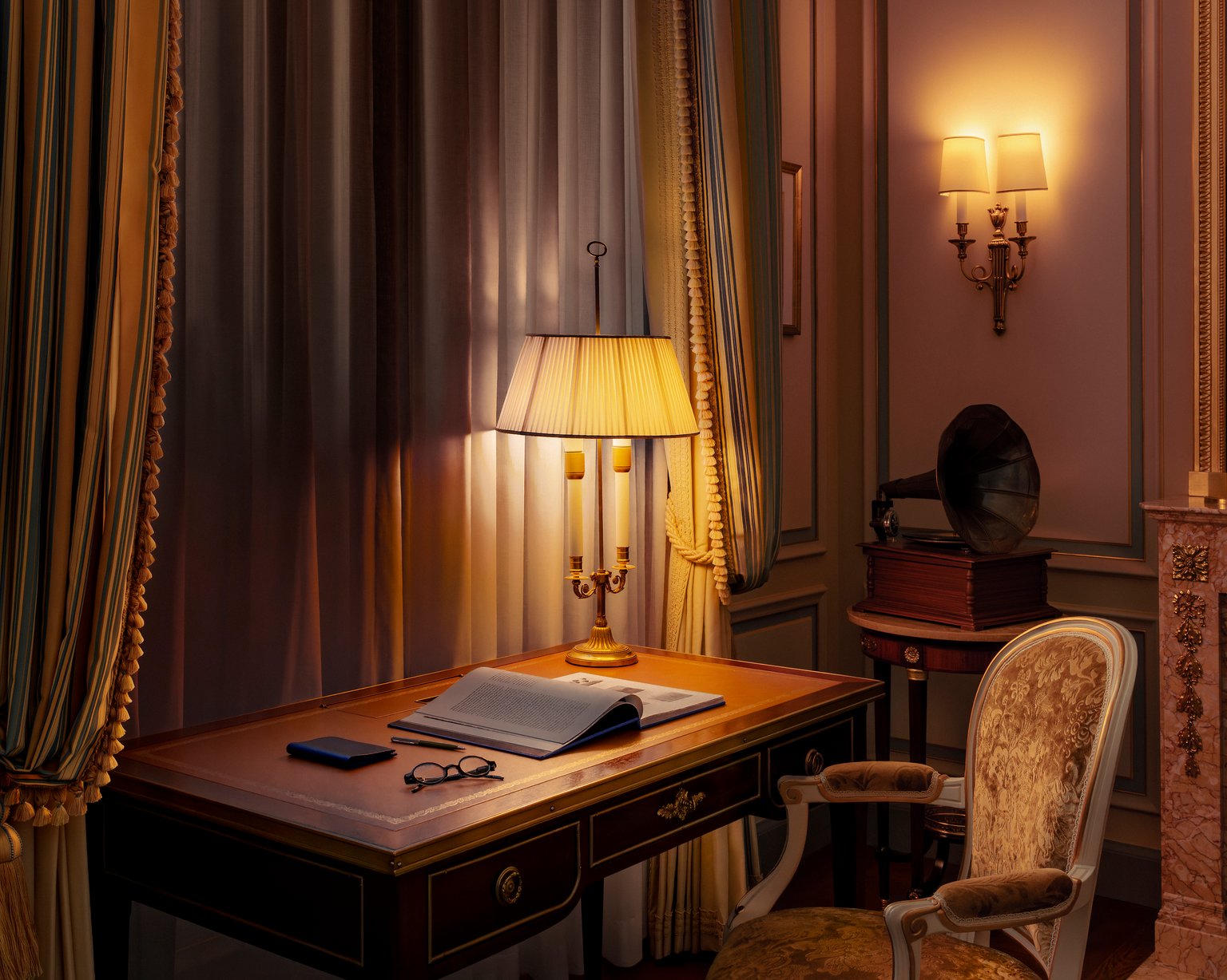 View of Place Vendôme from the room of the Prestige Charlie Chaplin Suite at the Ritz Paris
