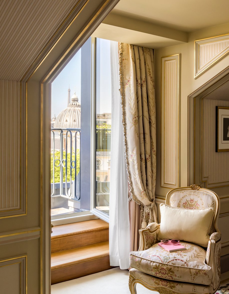 Fenêtre de la Suite de Prestige Maria Callas au Ritz Paris