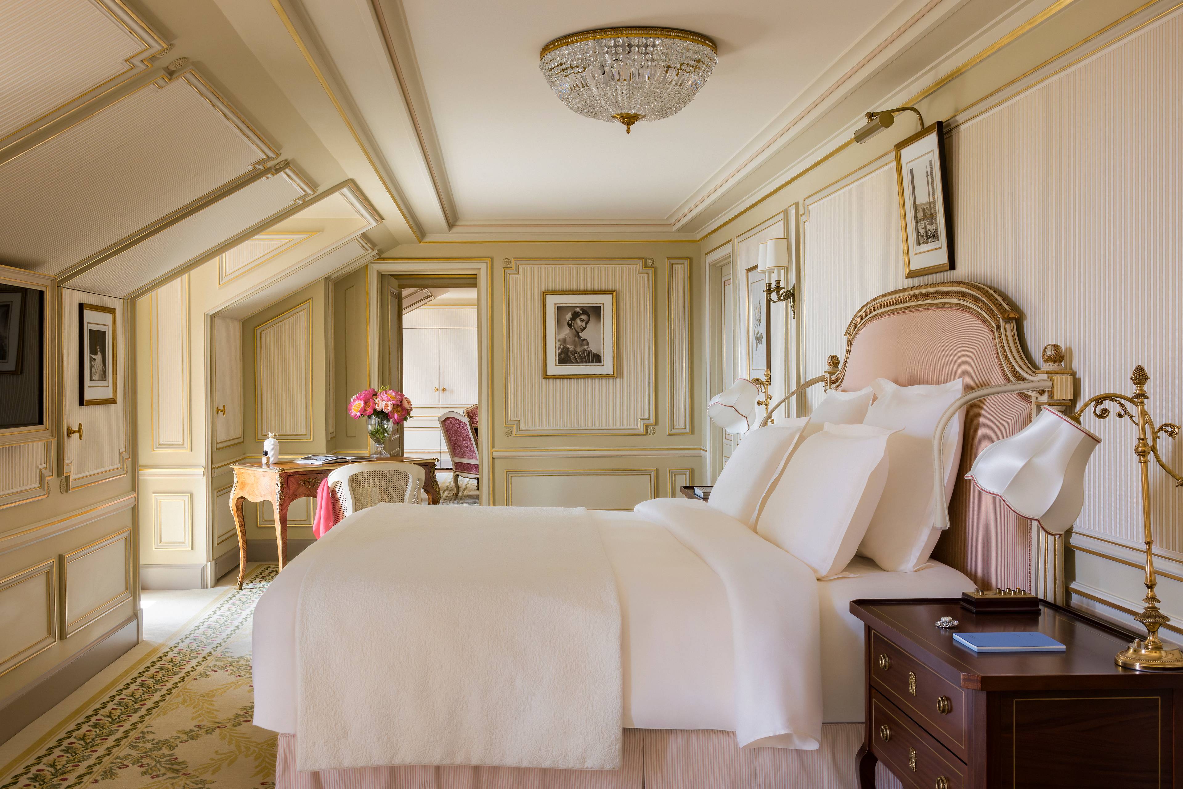 Main living room of the Prestige Maria Callas Suite at the Ritz Paris