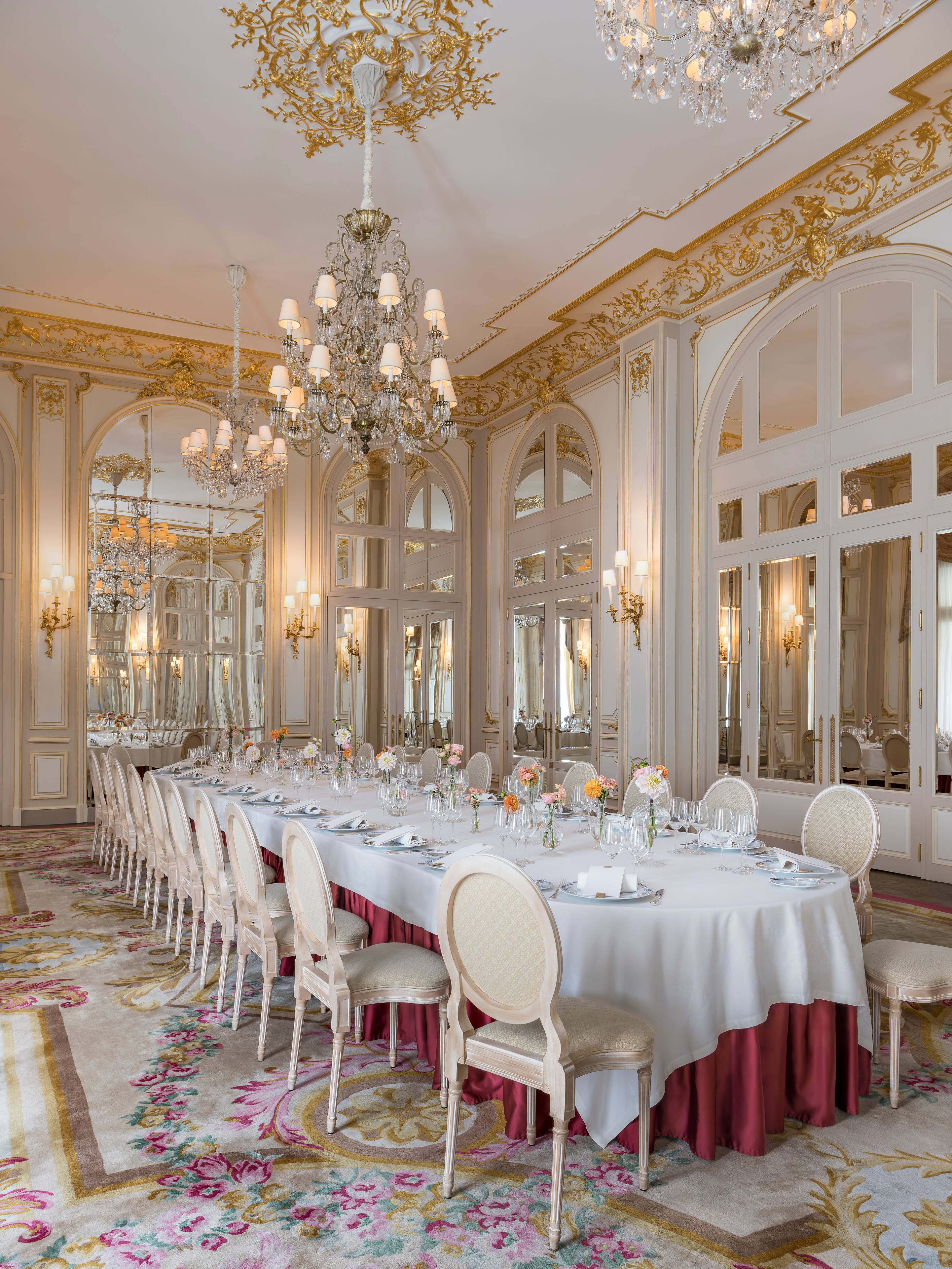 Banquet in the Louis XV Salon at the Ritz Paris