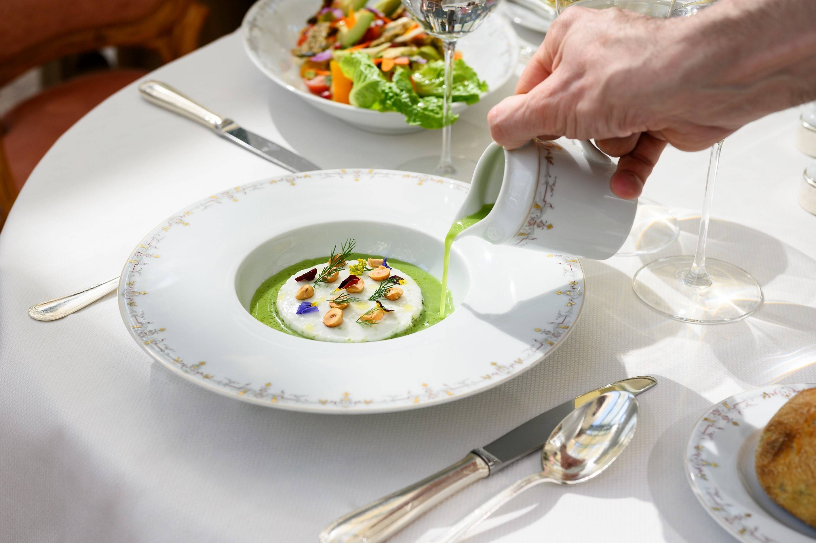 Vegetarian dish at the Bar Vendôme at the Ritz Paris
