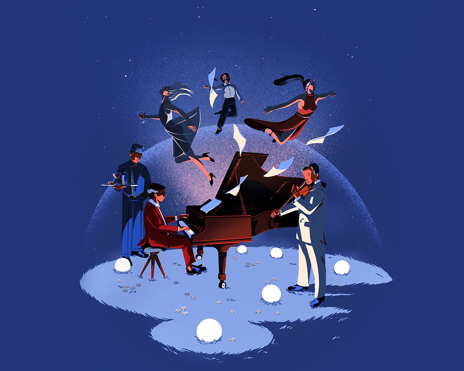 Concert illustration at the Ritz Paris - Piano