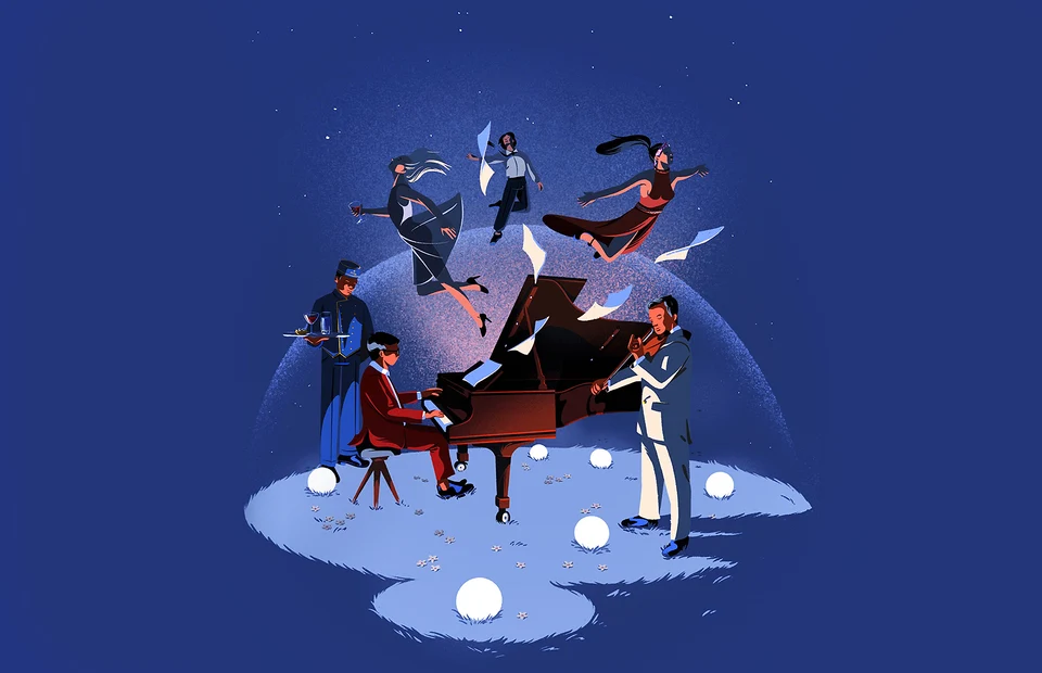 Illustration concert au Ritz Paris - Piano