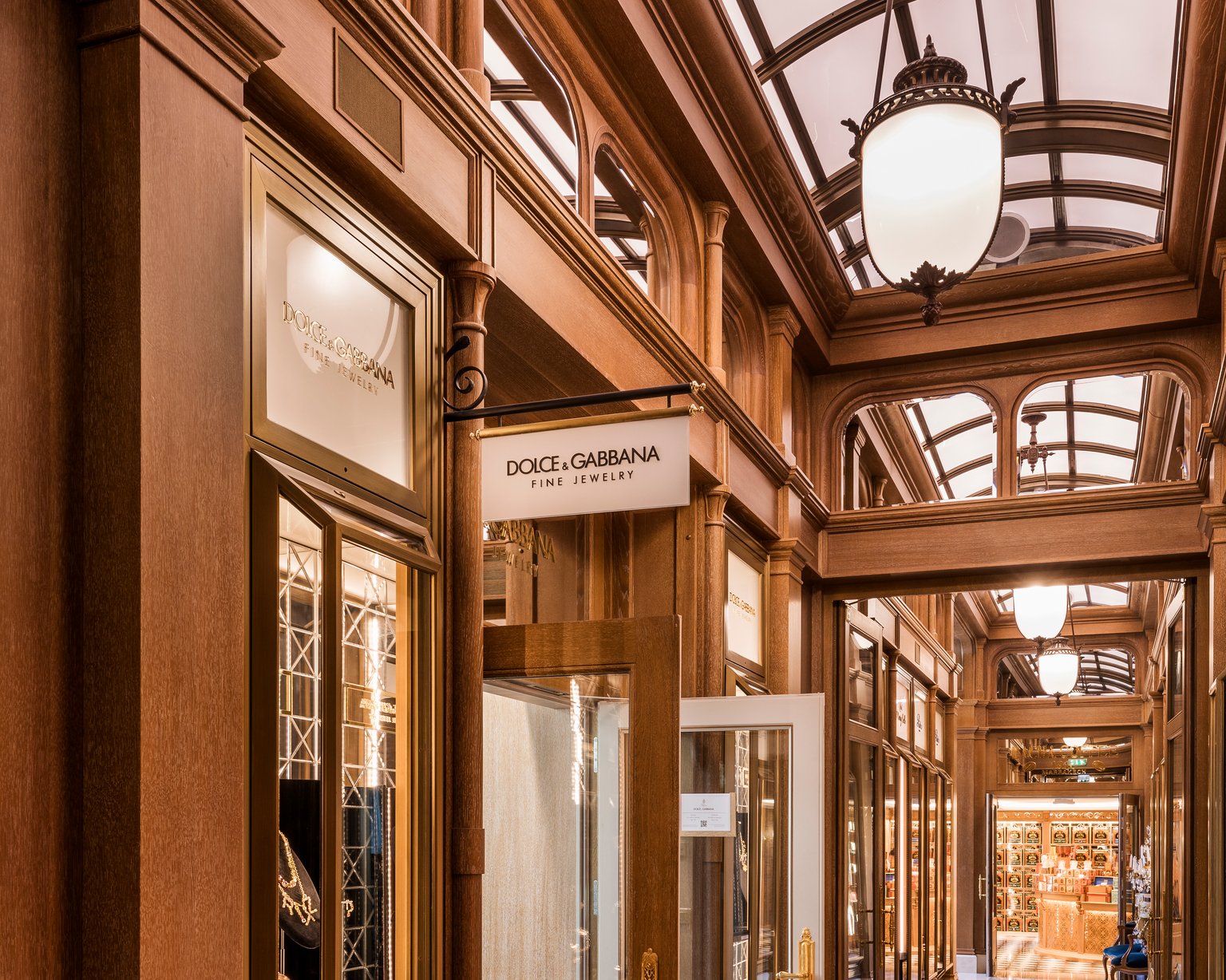 Panneau boutique Dolce&Gabbana au Ritz Paris