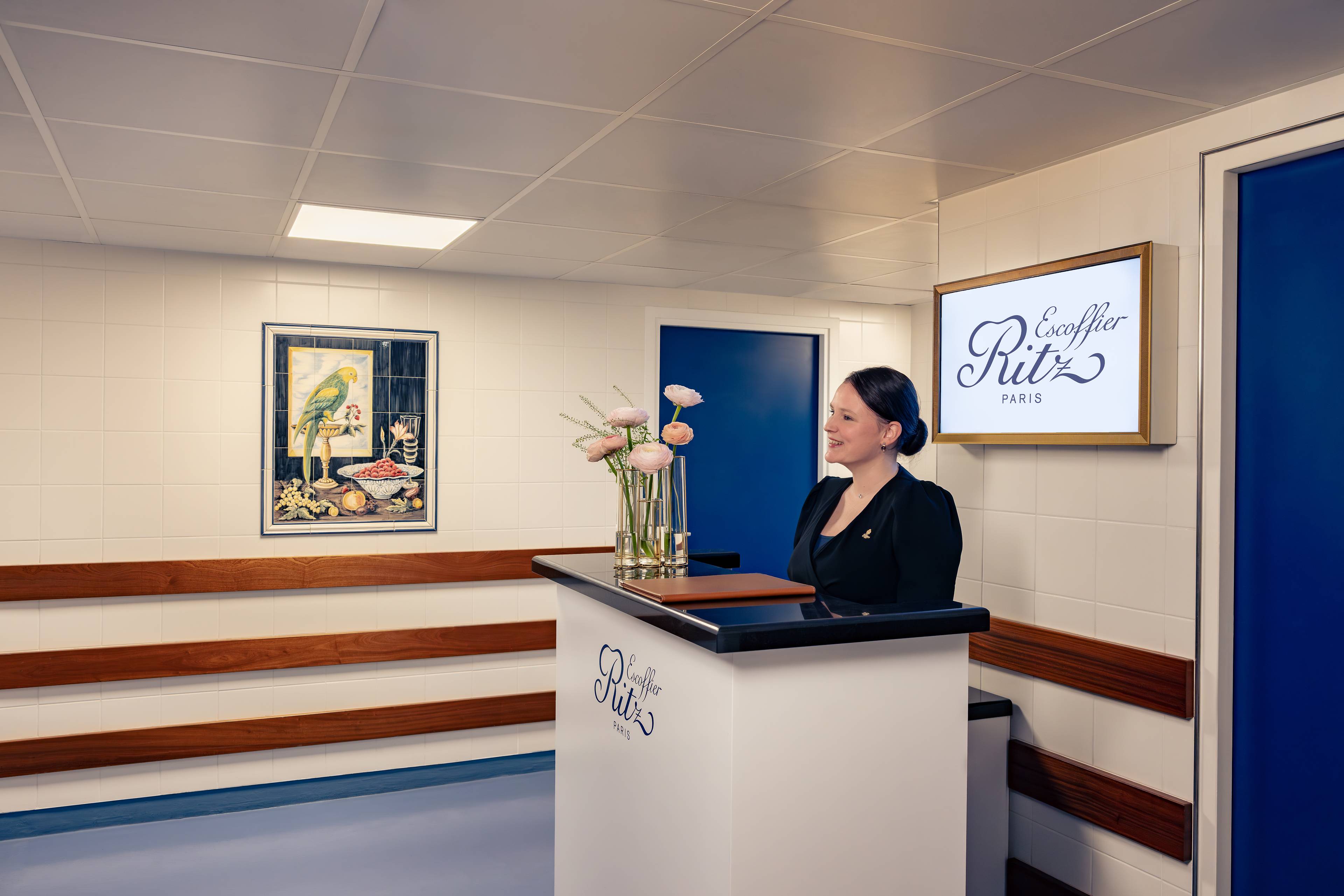 Welcome area of the Ecole Ritz Escoffier
