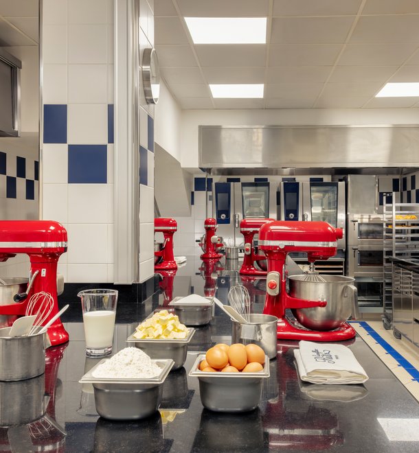Melba kitchen at the Ecole Ritz Escoffier