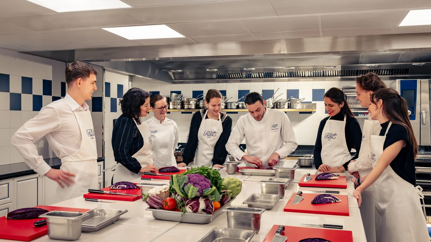 Cooking class at the Ecole Ritz Escoffier