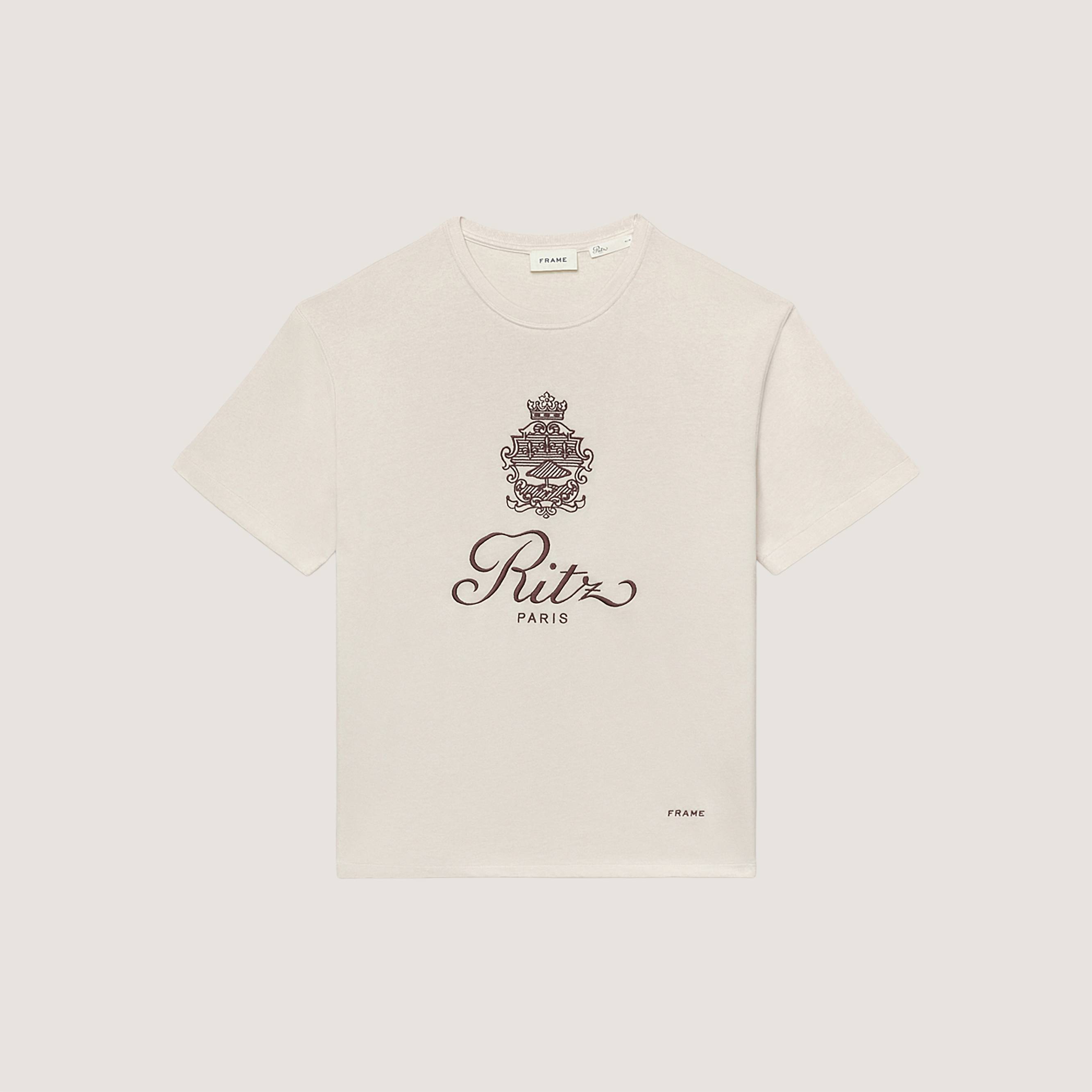 Men's t-shirt - cream - Ritz Paris x FRAME | Ritz Paris