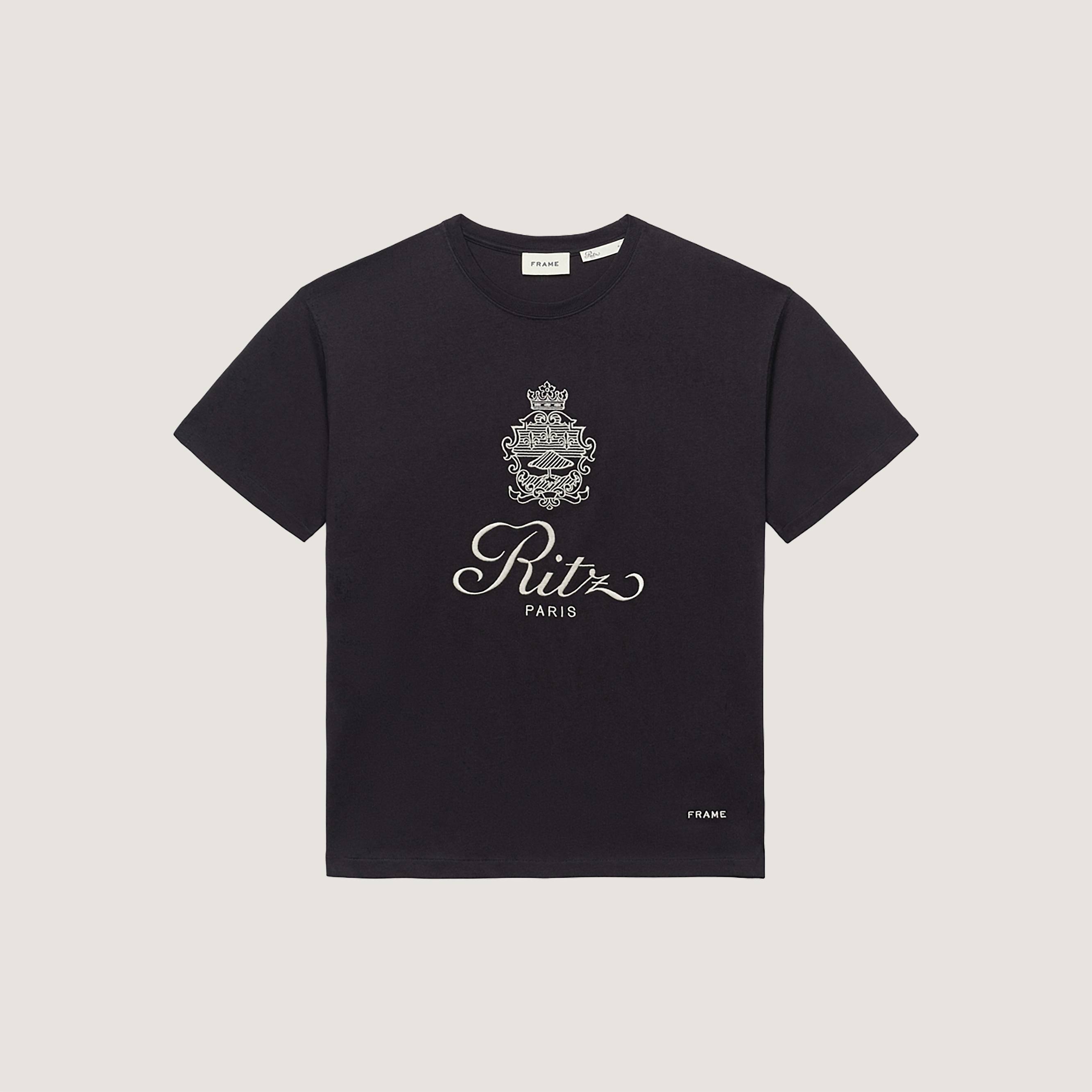 【価格38000円相当】FRAME Ritz Paris コラボTシャツ。 Men's t-shirt - navy - Ritz Paris x FRAME | Ritz Paris