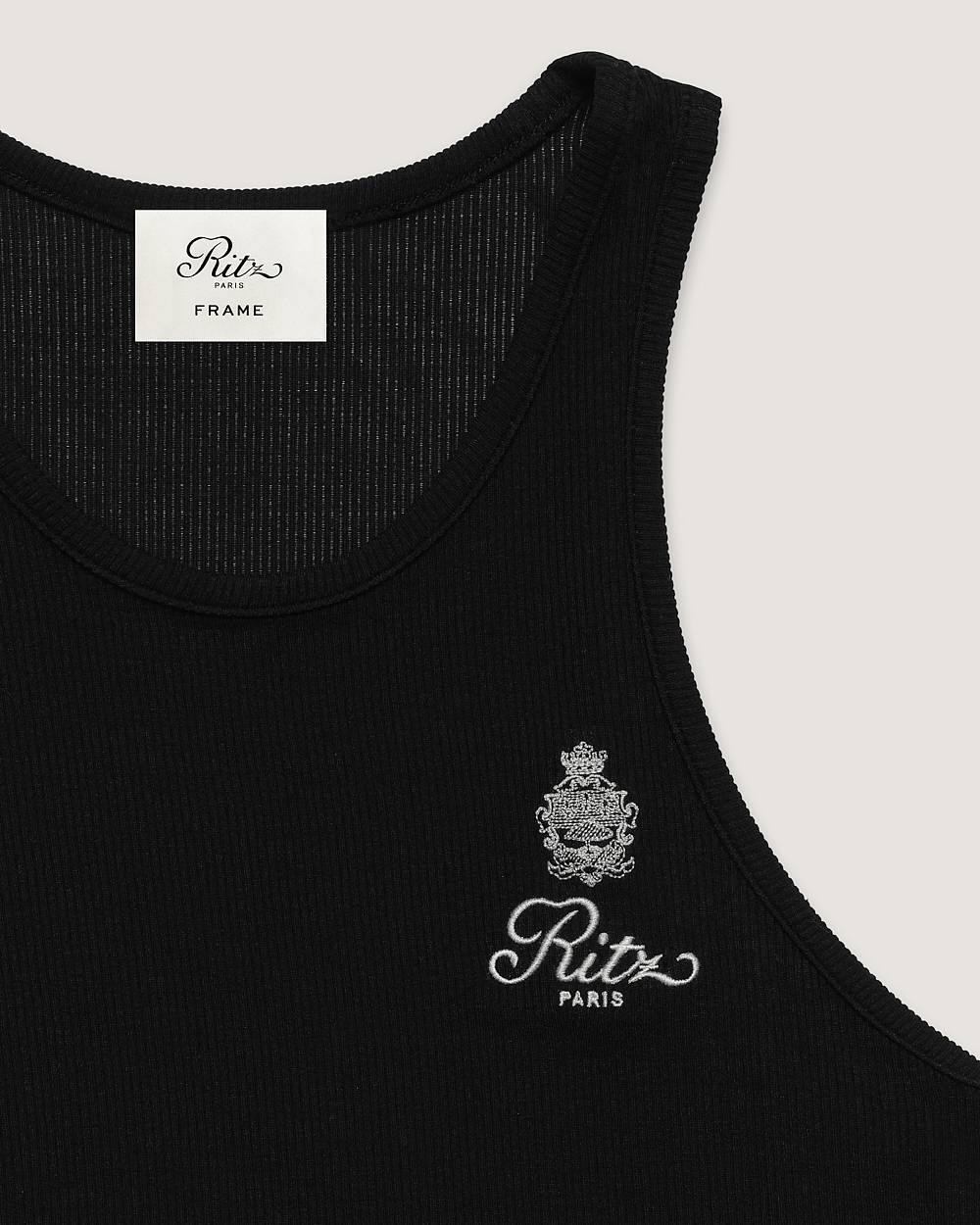 Women's rib tank - black - Ritz Paris x FRAME | Ritz Paris