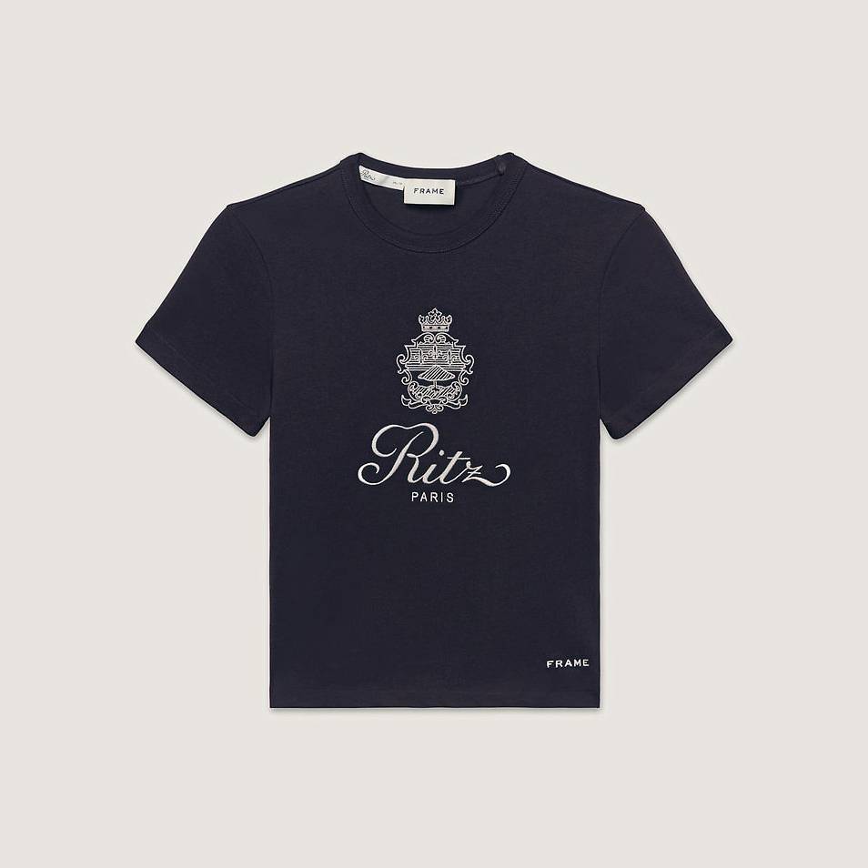 関税込【Ritz Paris】Women's t-shirt Women's t-shirt - cream - Ritz Paris x FRAME | Ritz Paris