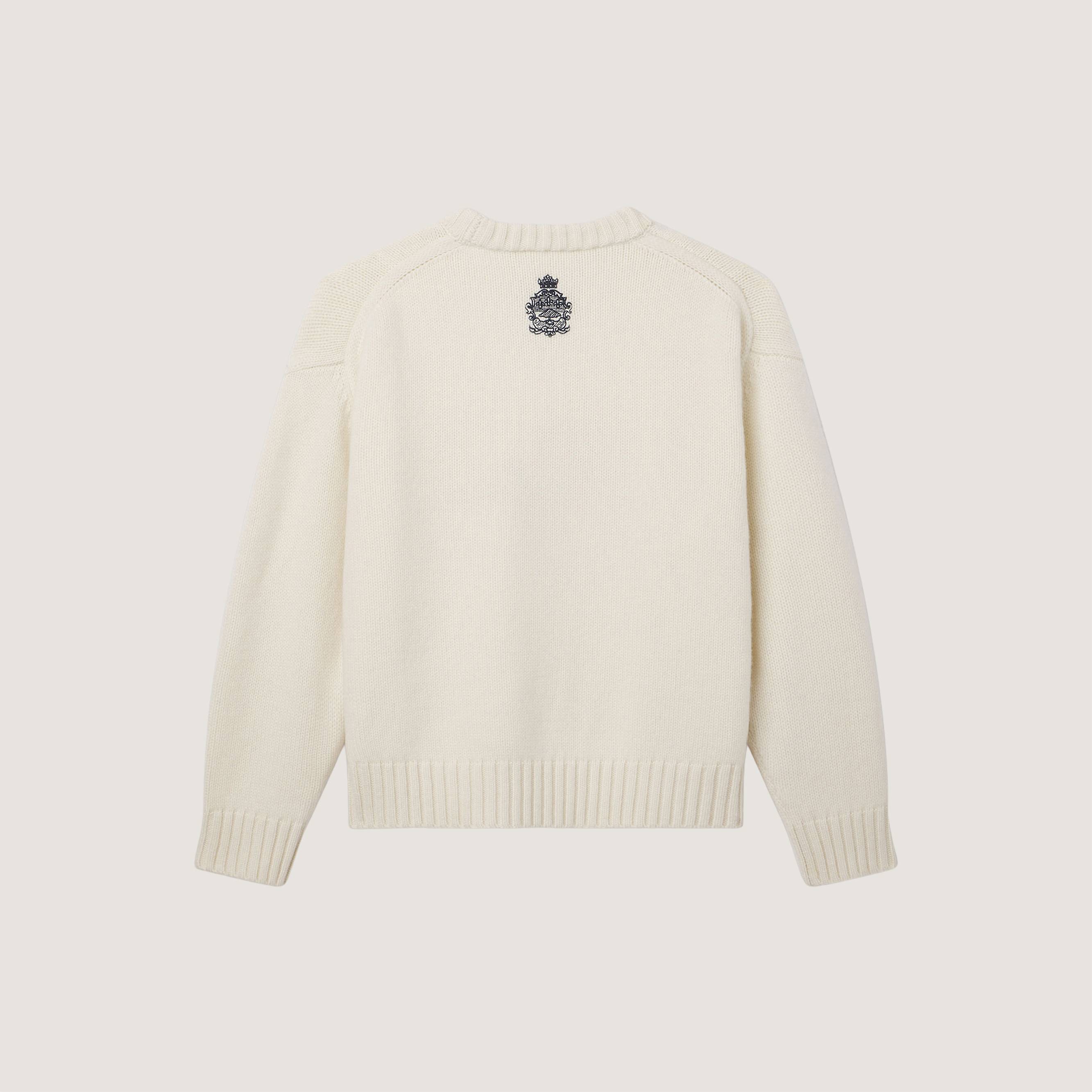 Unisex cashmere sweater - cream - Ritz Paris x FRAME | Ritz Paris