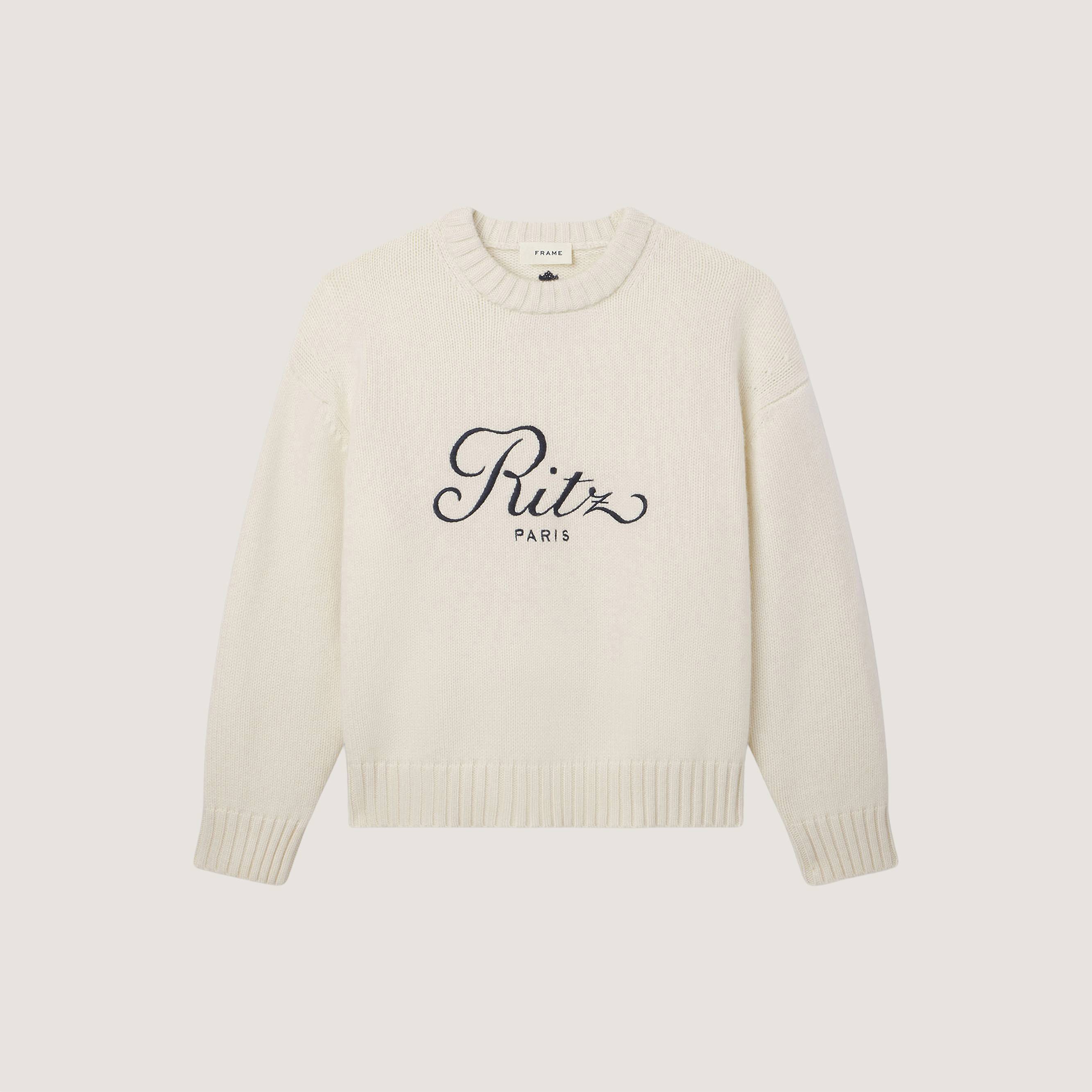 yu　ÉPINE PARIS logo knit ivory Braided Knit Sweater - Arakii