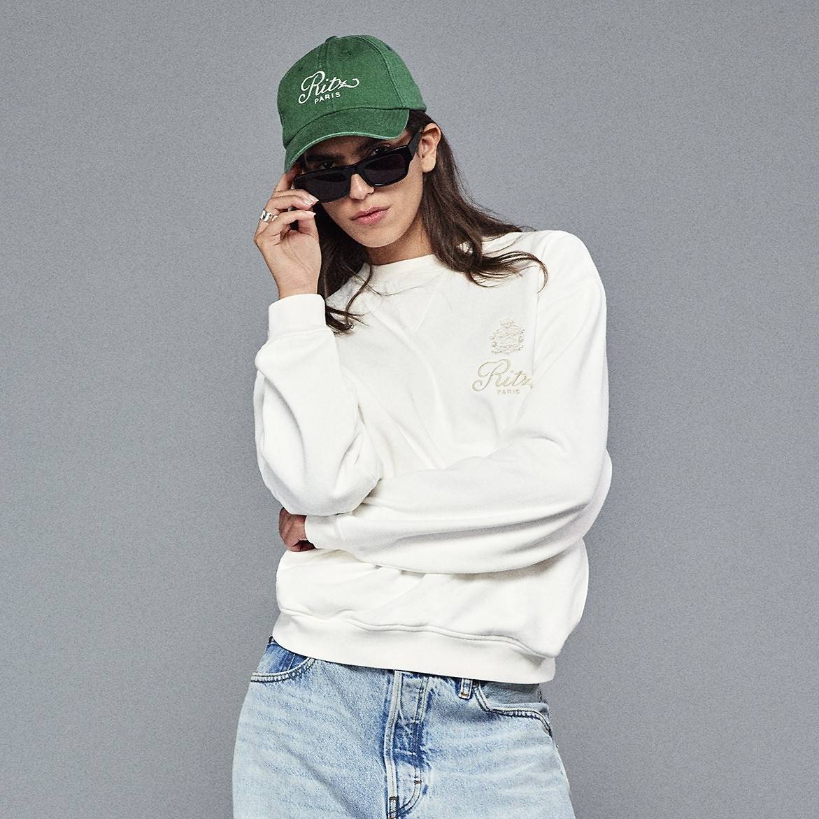 Unisex crewneck - white - Ritz Paris x FRAME | Ritz Paris